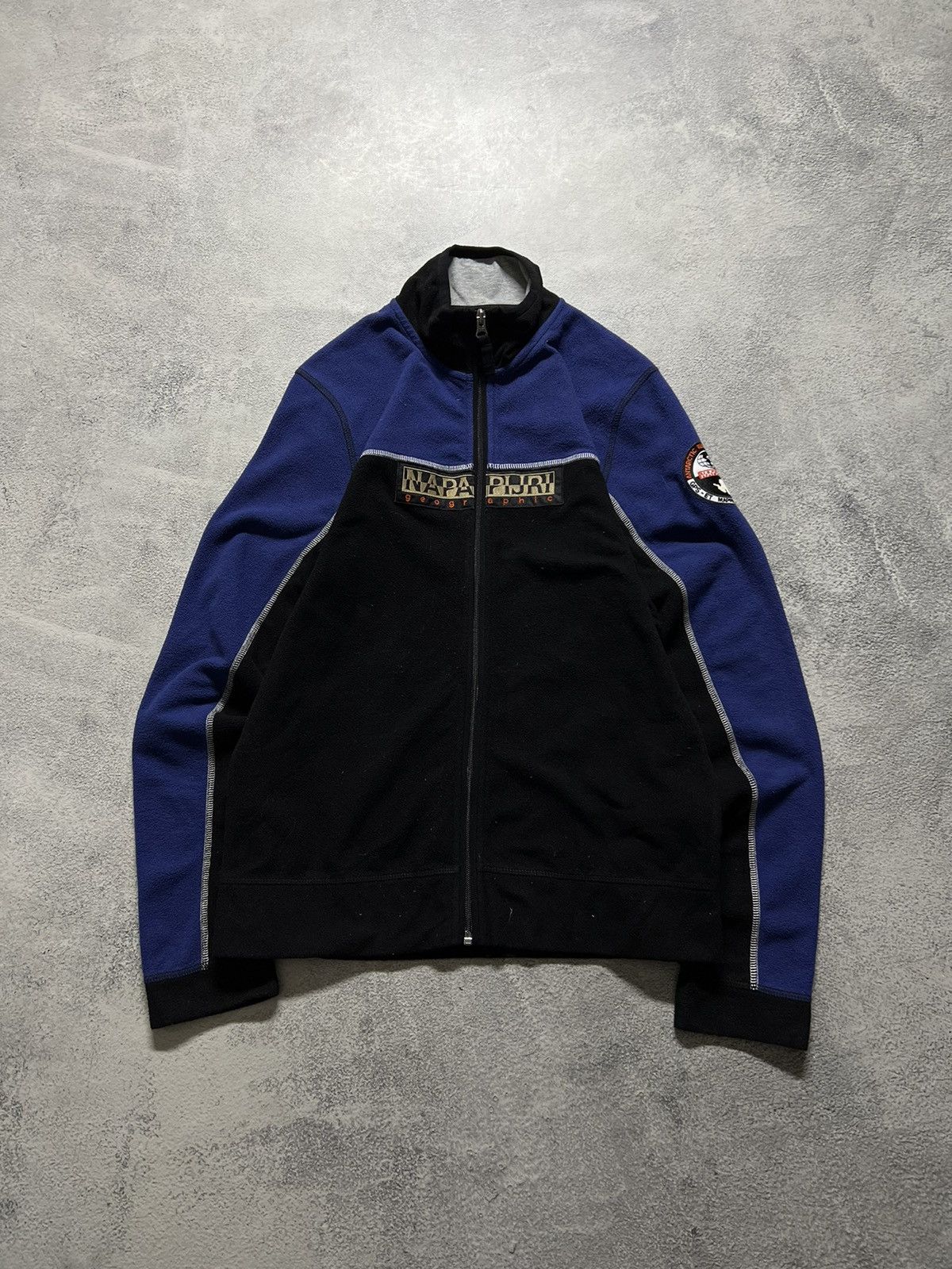 Napapijri × Vintage Vintage Y2k Napapijri 🖤 Fleece Zip Sweatshirt Jacket 00’s Size US M / EU 48-50 / 2 - 3 Thumbnail