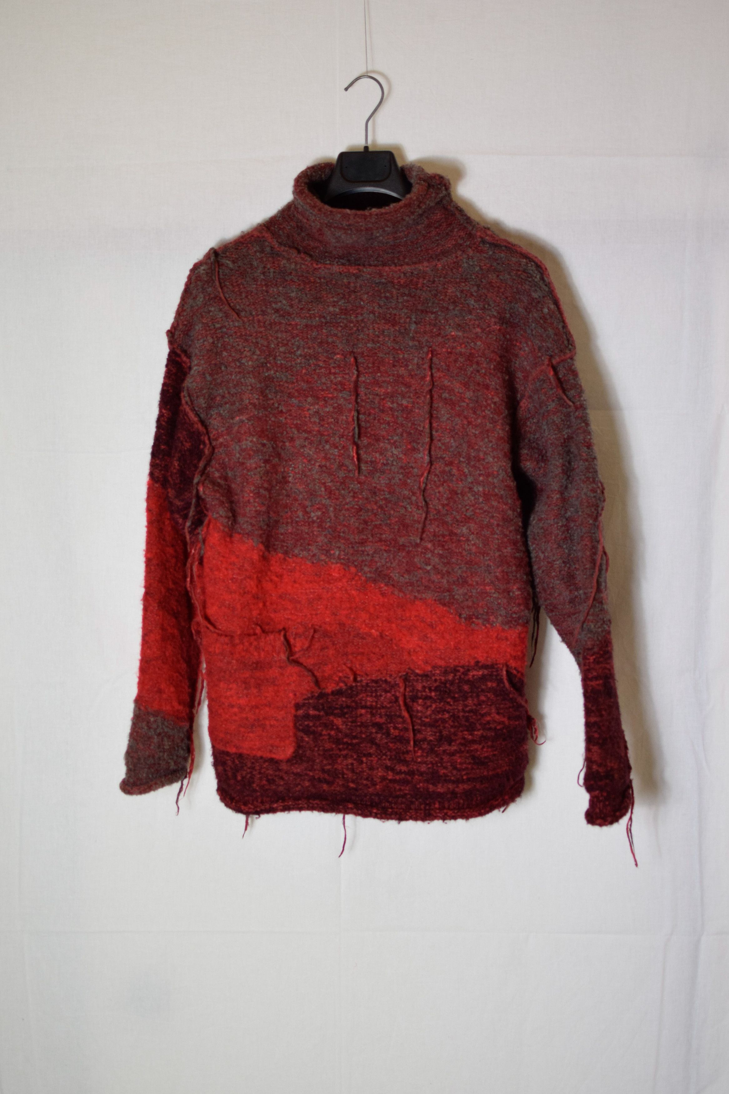 The Viridi-anne The Viridi-Anne AW23 Reversible Grunge Sweater - VI-3652-07 Size US L / EU 52-54 / 3 - 2 Thumbnail