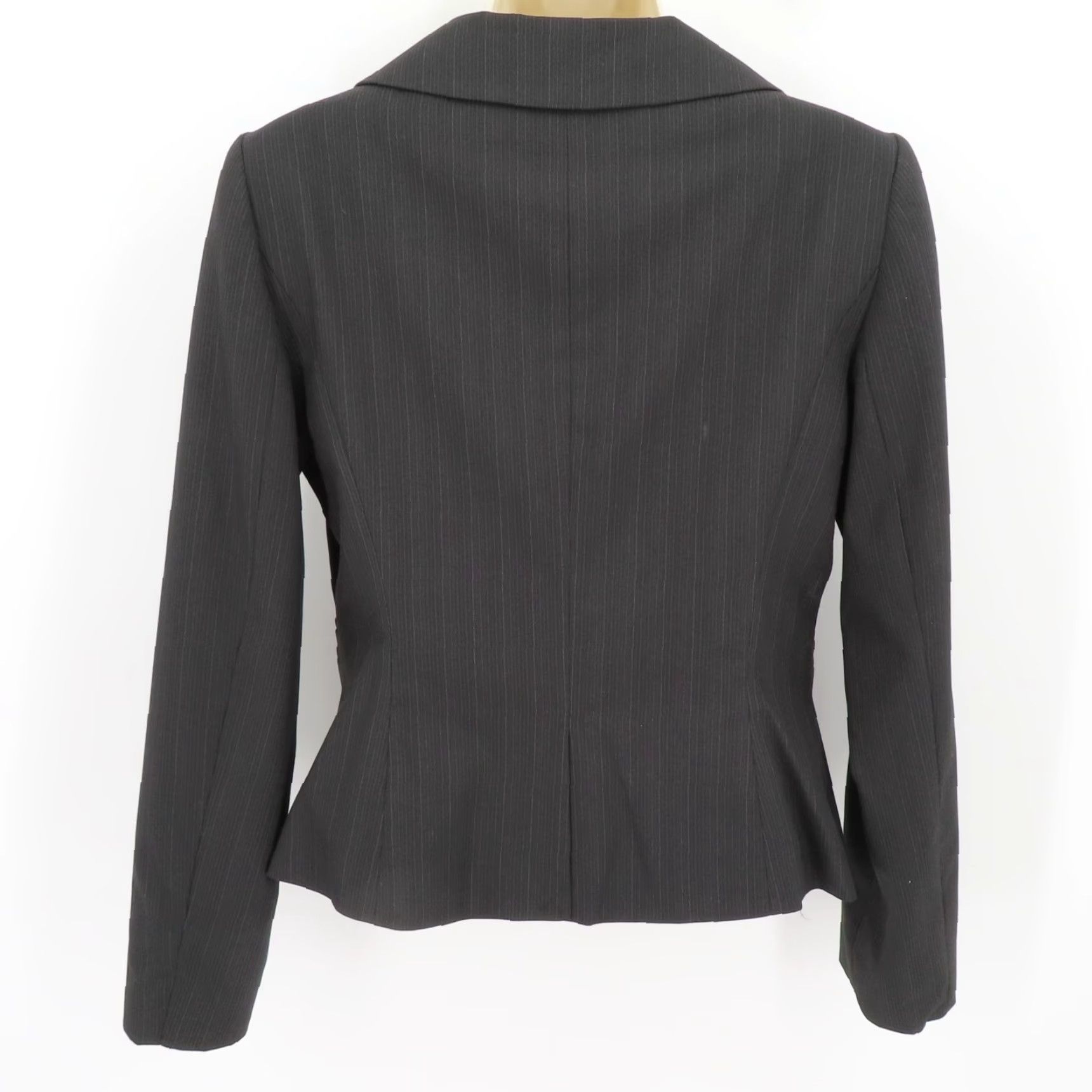 Vintage The Limited Womens 4 Black Gray Striped 3 Button Blazer Suit Jacket NEW No Tags Size S / US 4 / IT 40 - 3 Thumbnail