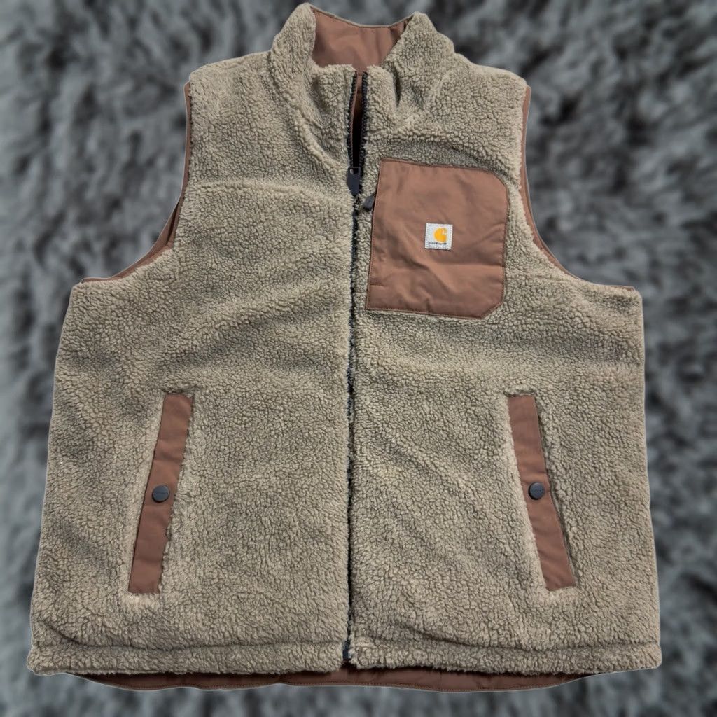 Vintage Montana Women's Reversible Relaxed Fit Insulated Vest L Nutmeg Size L / US 10 / IT 46 - 1 Thumbnail