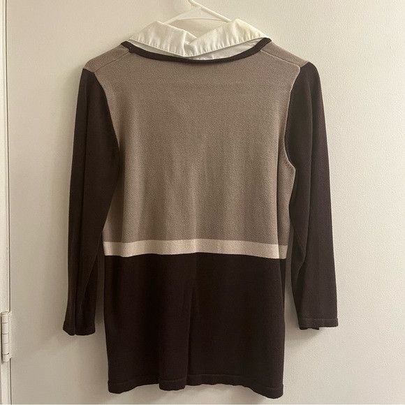 Croft & Barrow Croft and Barrow Collared Academia Sweater Top Size M / US 6-8 / IT 42-44 - 3 Thumbnail