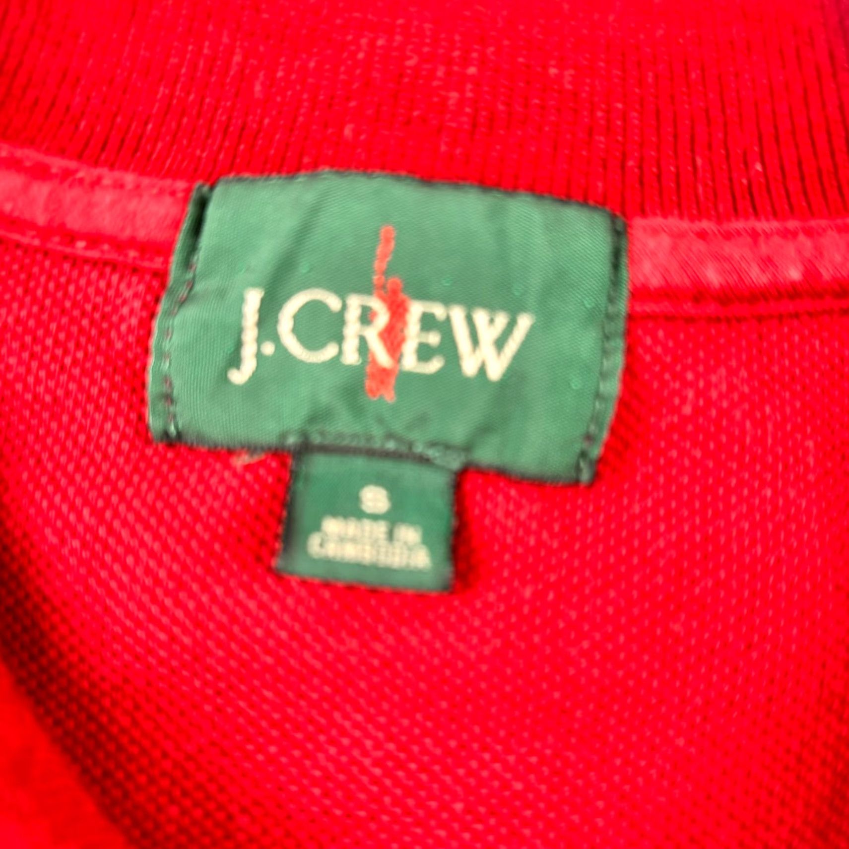 J.Crew J.CREW Pique Polo Shirt Men S Red Washed Knit Short Sleeve Classic Preppy Retro Beach Tennis Golf Netball Modern Outdoor Holiday Size US S / EU 44-46 / 1 - 3 Thumbnail