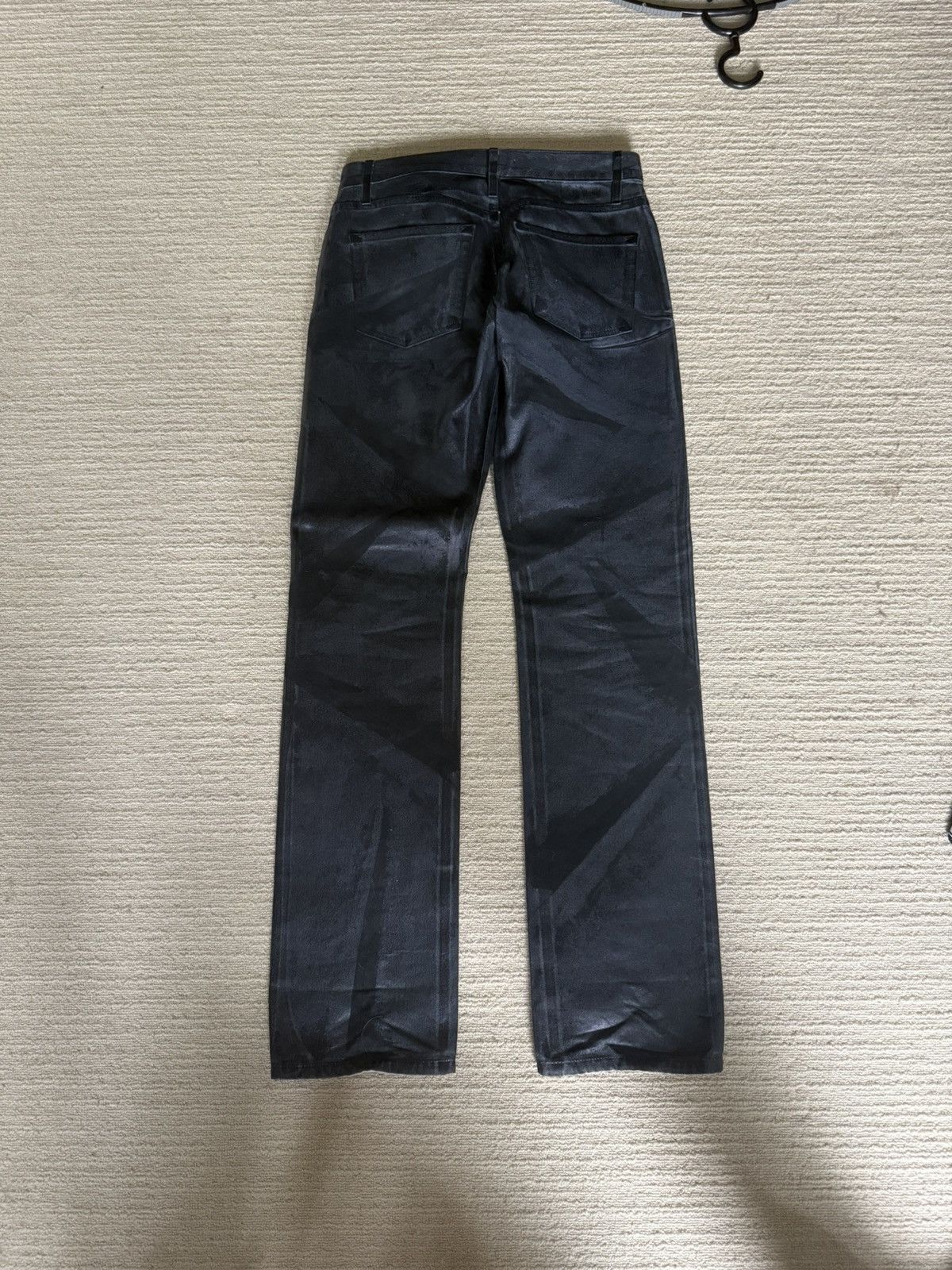 Helmut Lang Helmut lang black coated waxed denim Size US 30 / EU 46 - 2 Thumbnail