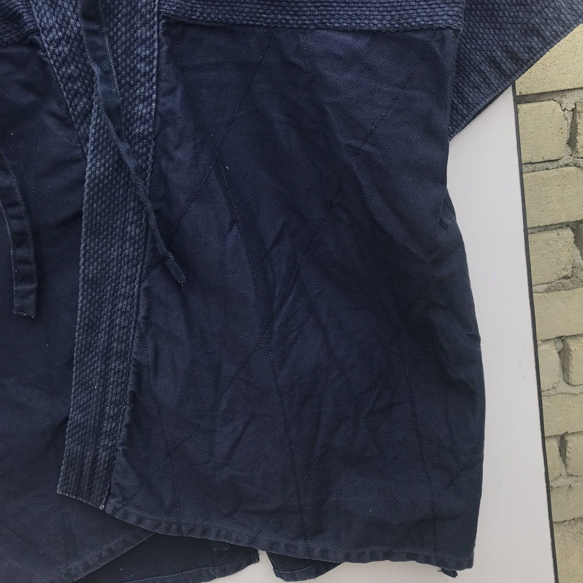 Vintage Vintage Kimono Blue Indigo Sashiko Style Size US L / EU 52-54 / 3 - 7 Thumbnail