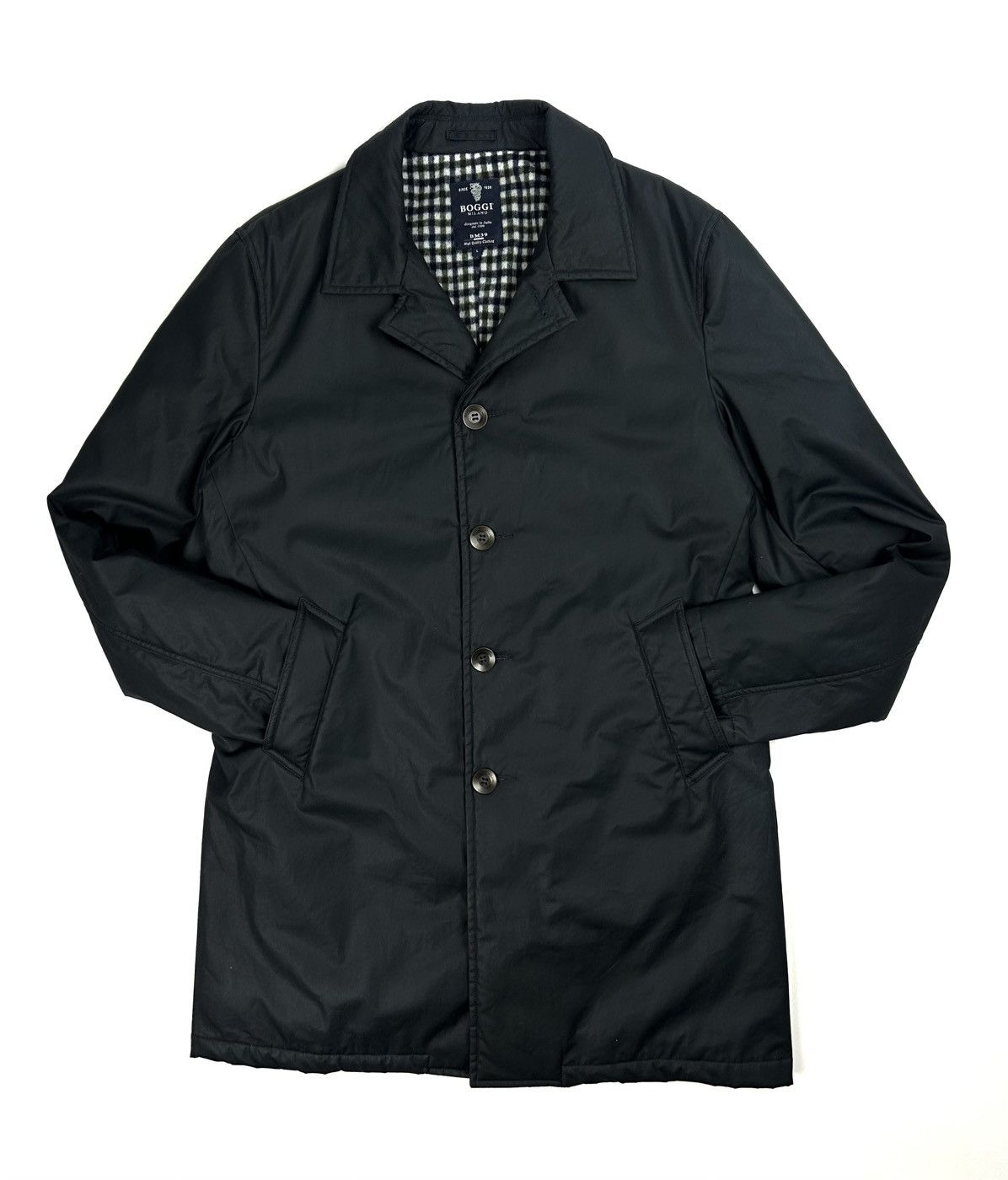 Boggi Vintage Boggi Milano Heavy Coat Wool Blend Black Men’s L Size US L / EU 52-54 / 3 - 1 Thumbnail