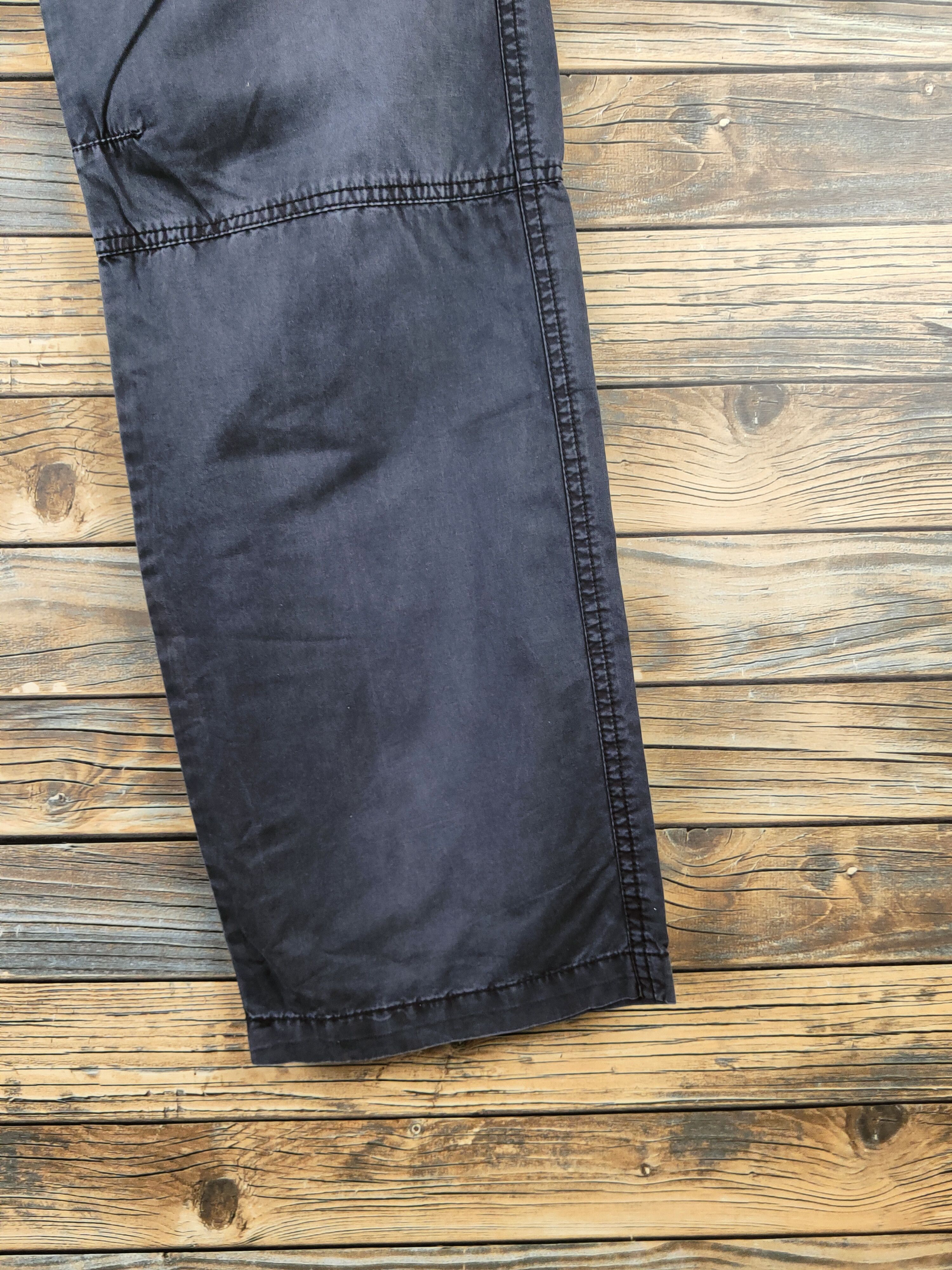 Japanese Brand DL Jeansweat Black Faded Multipocket Cargo Pants #46-135 Size US 32 / EU 48 - 6 Thumbnail