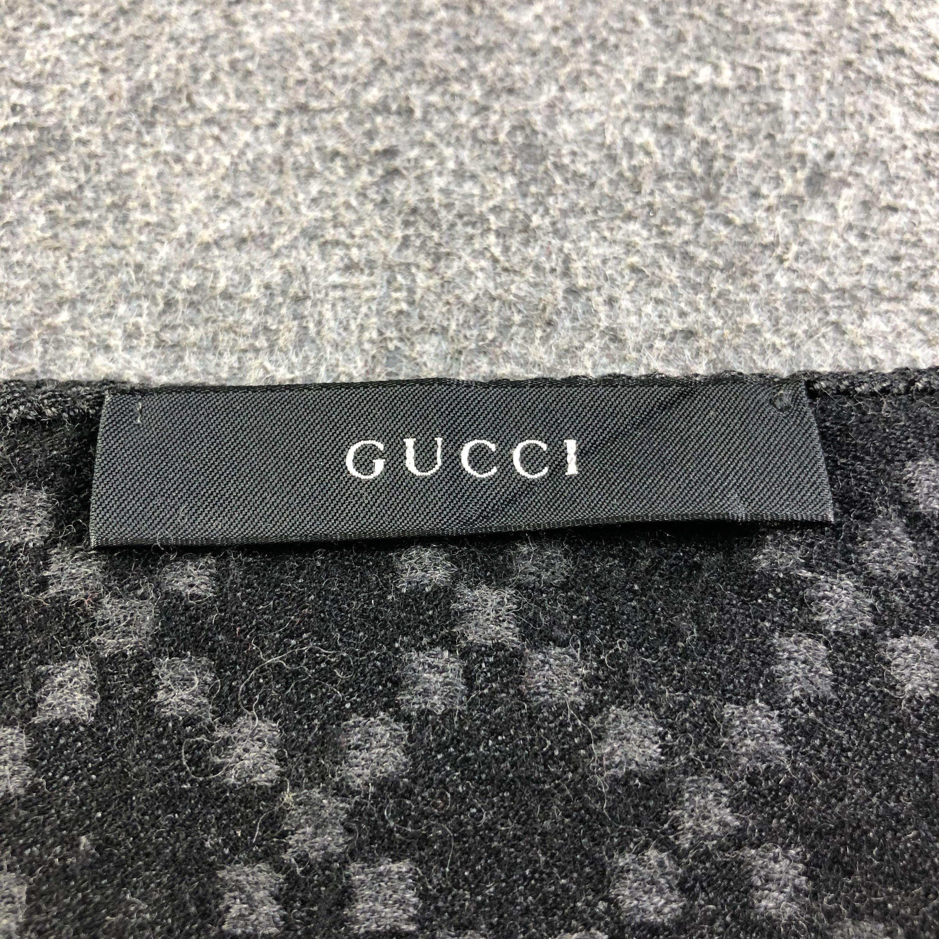 Gucci Gucci Monogram GG Wool/Silk Scarf Muffler Neckgear V2630 Size ONE SIZE - 5 Thumbnail