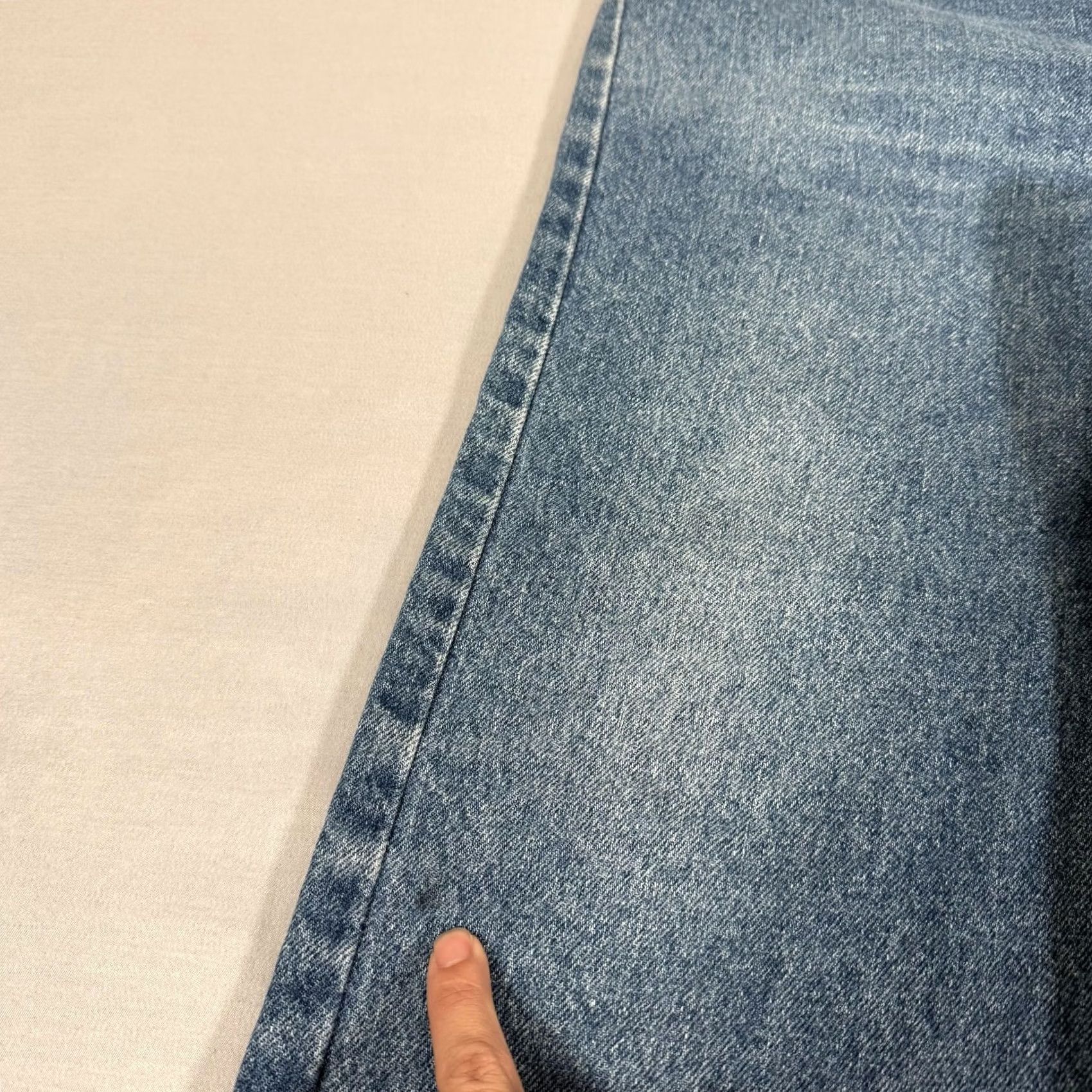 Levi's VINTAGE Levi's 505 Jeans Mens 36x30 Blue Straight Denim Pants 90s Regular Fit Cotton Denim Blue 5-Pocket Mens Size US 36 / EU 52 - 4 Thumbnail