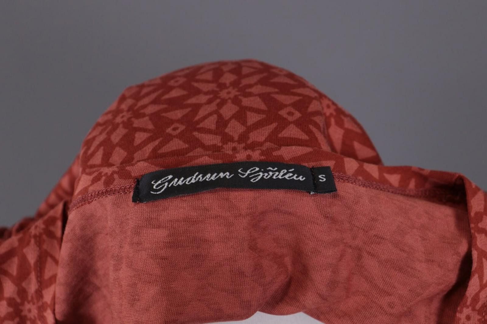 Designer Gudrun Sjorden Red Printed Tunic Shirt Size Size S Size S / US 4 / IT 40 - 12 Thumbnail