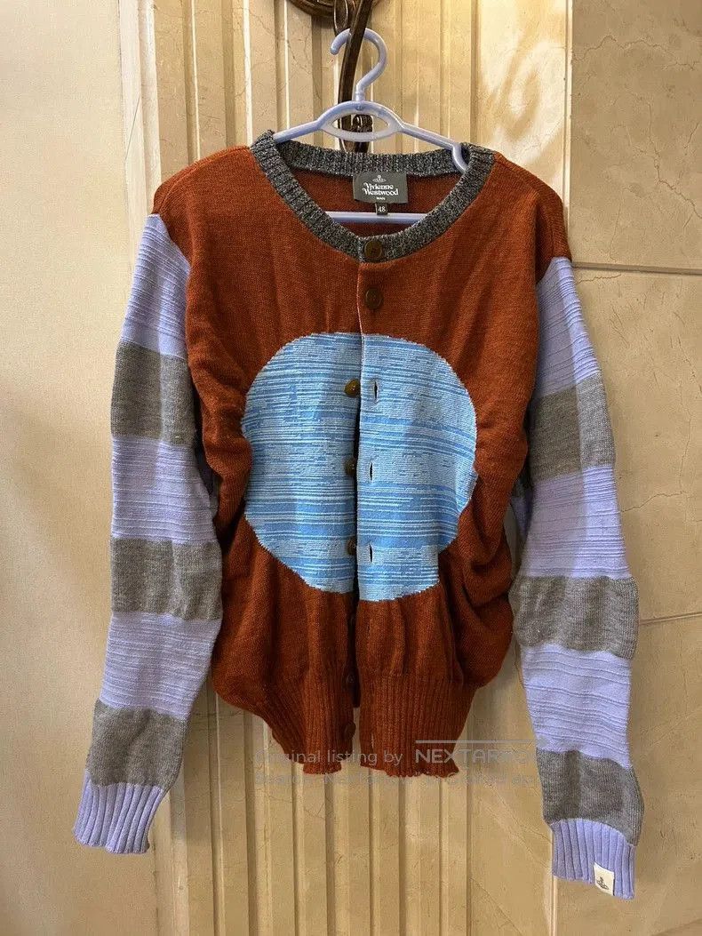 Vivienne Westwood Vivienne Westwood Men Colorblock Wool Cardigan. Size US M / EU 48-50 / 2 - 1 Thumbnail