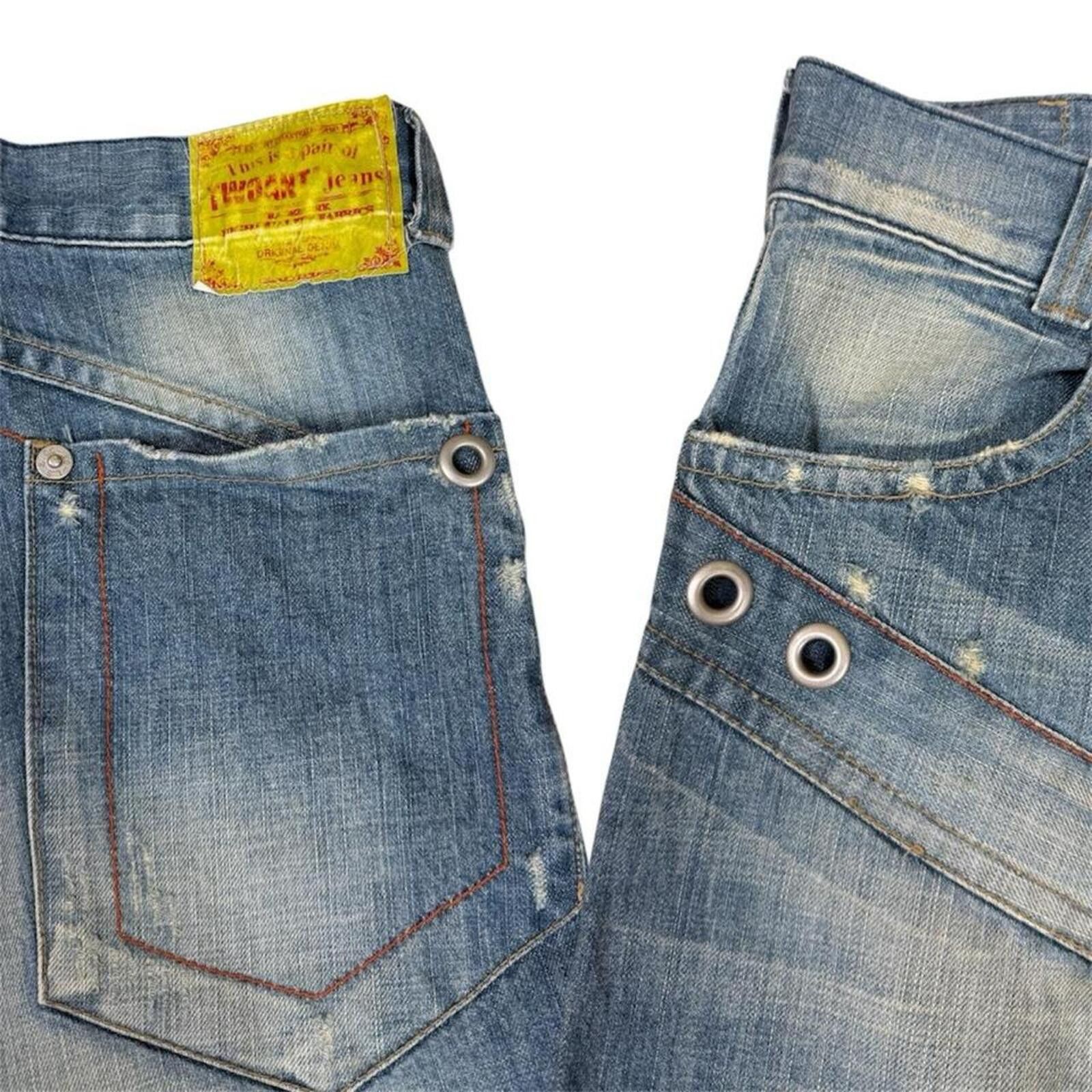 True Religion Two ant baggy style unique denim jeans Size US 31 - 5 Thumbnail