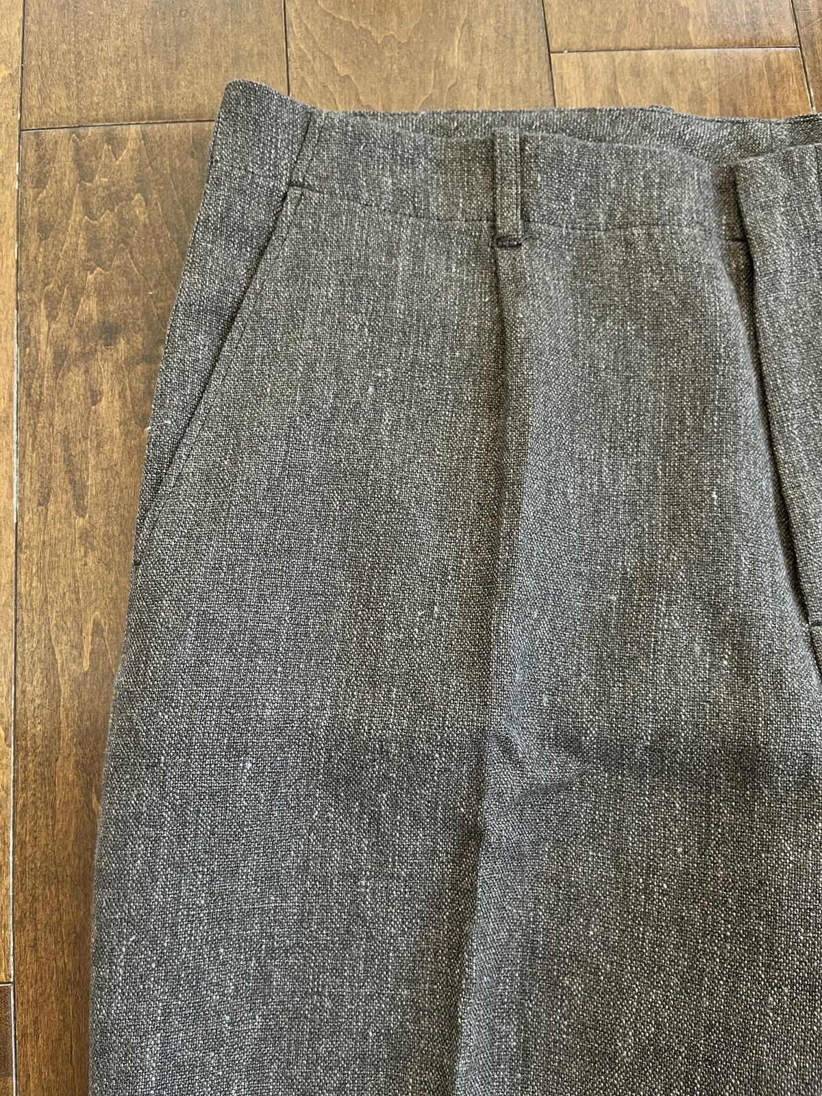 Our Legacy BORROWED CHINO - Tobacco Delave Linen Size US 40 / EU 56 - 2 Thumbnail