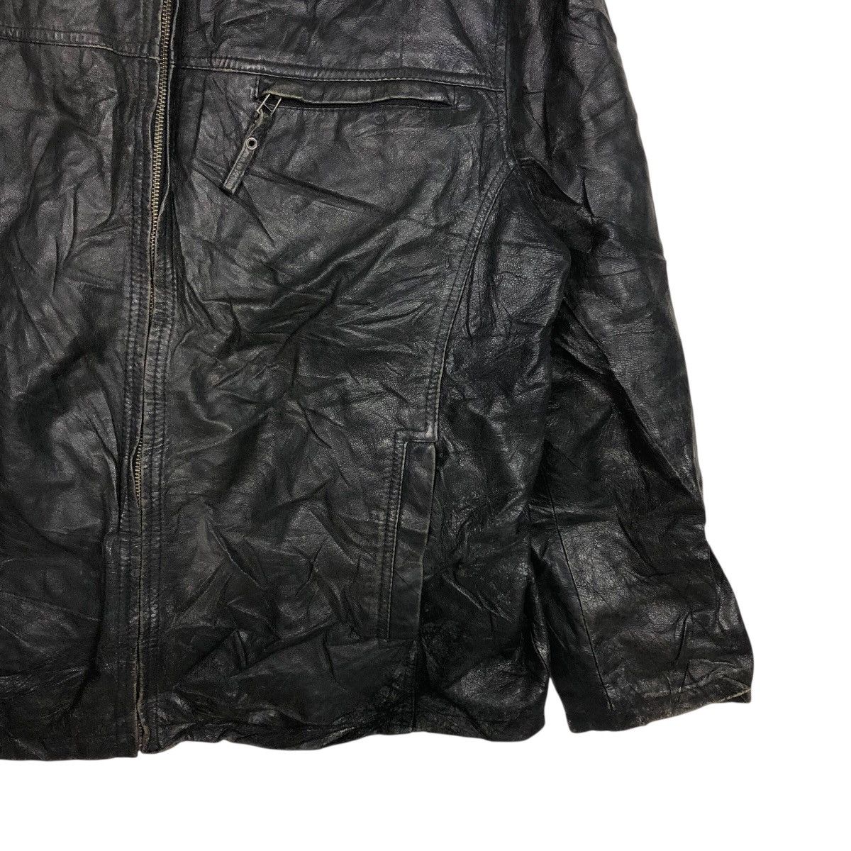 Japanese Brand 📌Vintage Leather Biker Jacket Angelo Litrico Issey Miyake Size US M / EU 48-50 / 2 - 6 Thumbnail