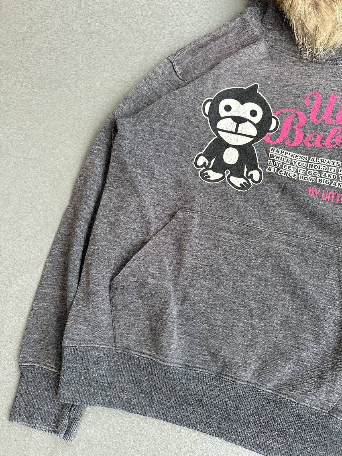 20471120 × Beauty Beast × Japanese Brand GREY FADED UITTG BABY 877 FUR HOODIE IFSIX LGB STYLE Size US M / EU 48-50 / 2 - 4 Thumbnail