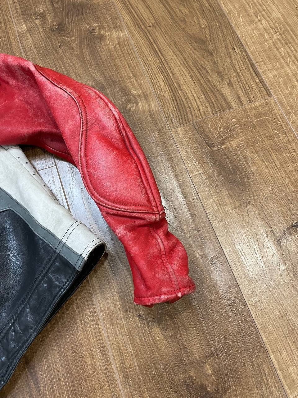 Genuine Leather × Vintage Vintage Genuine Leather 90’s Y2K Red Racing IXS Faded Jacket Size US M / EU 48-50 / 2 - 6 Thumbnail