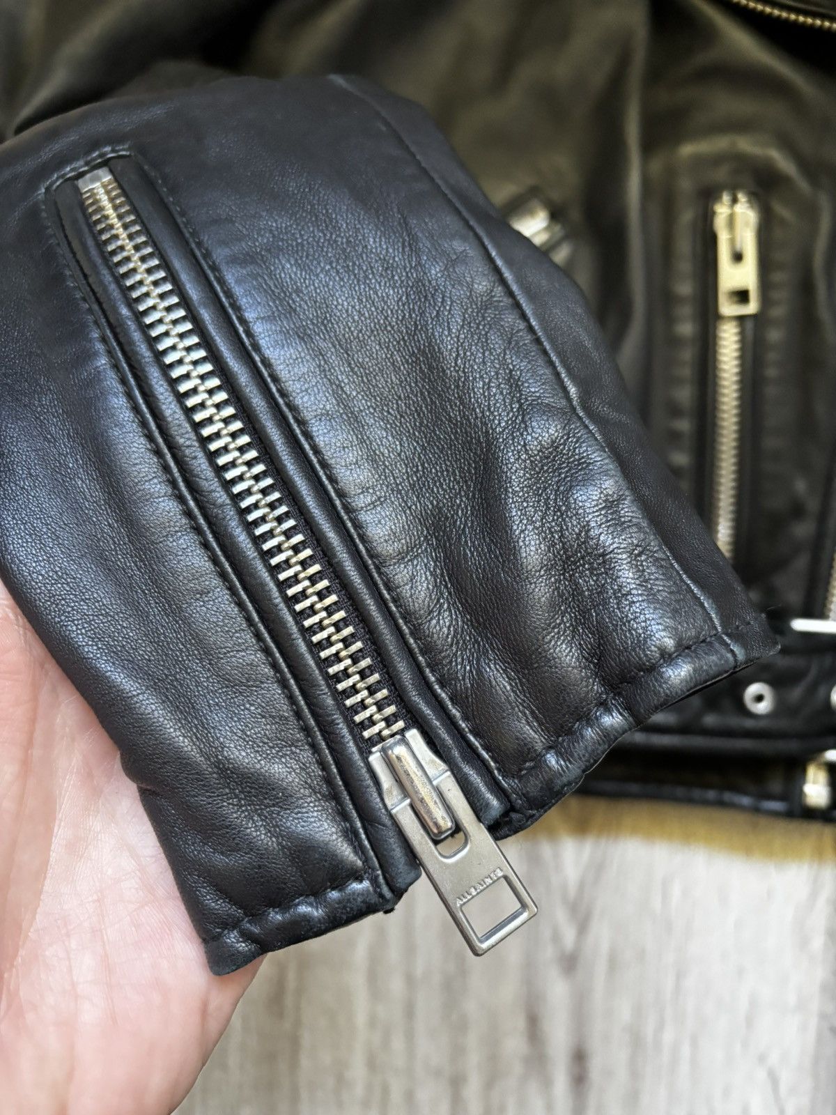 Allsaints All Saints BALFERN LEATHER BIKER JACKET Size M / US 6-8 / IT 42-44 - 2 Thumbnail