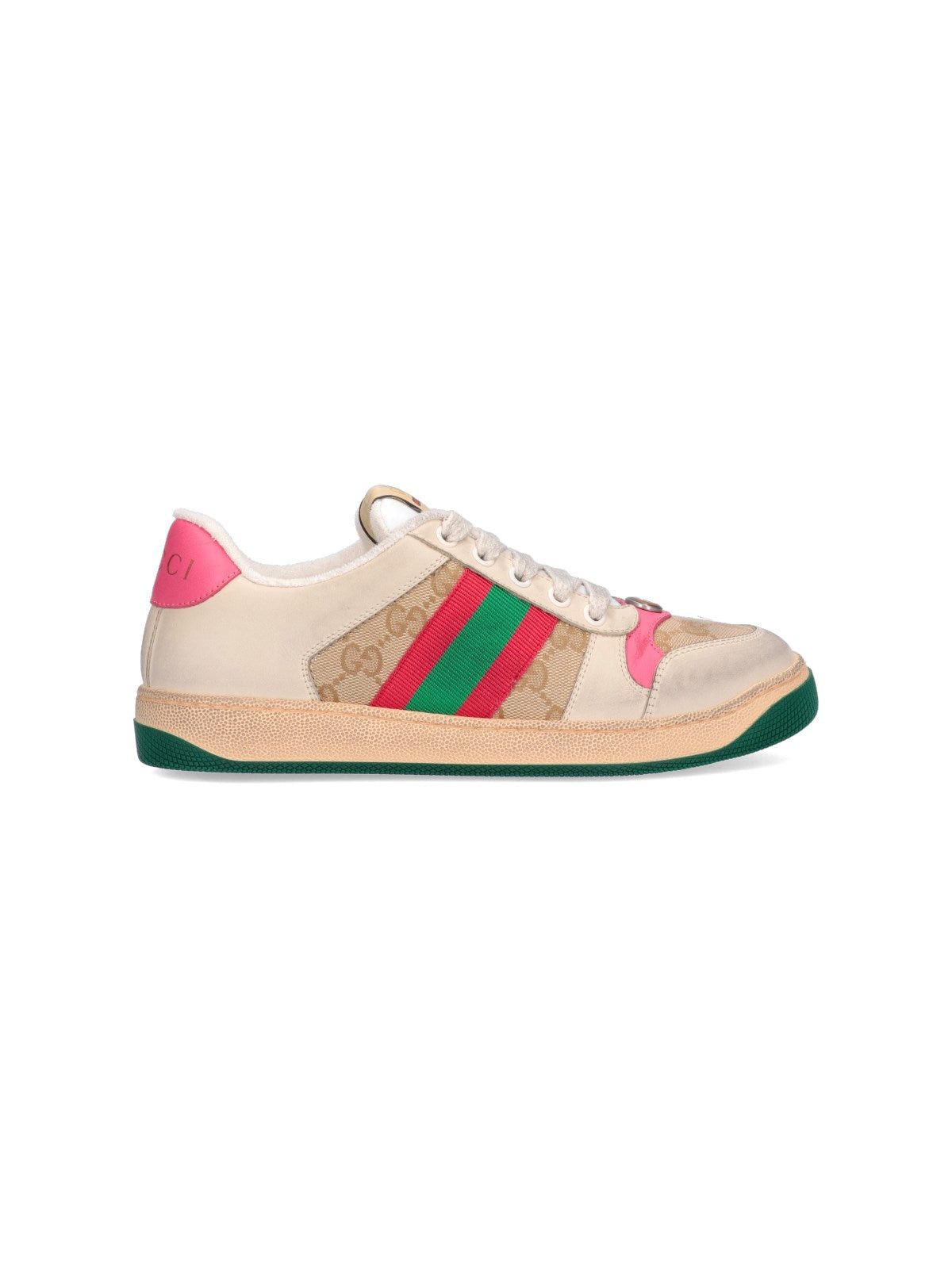 GUCCI SCREENER LEATHER SNEAKERS SIZE 35