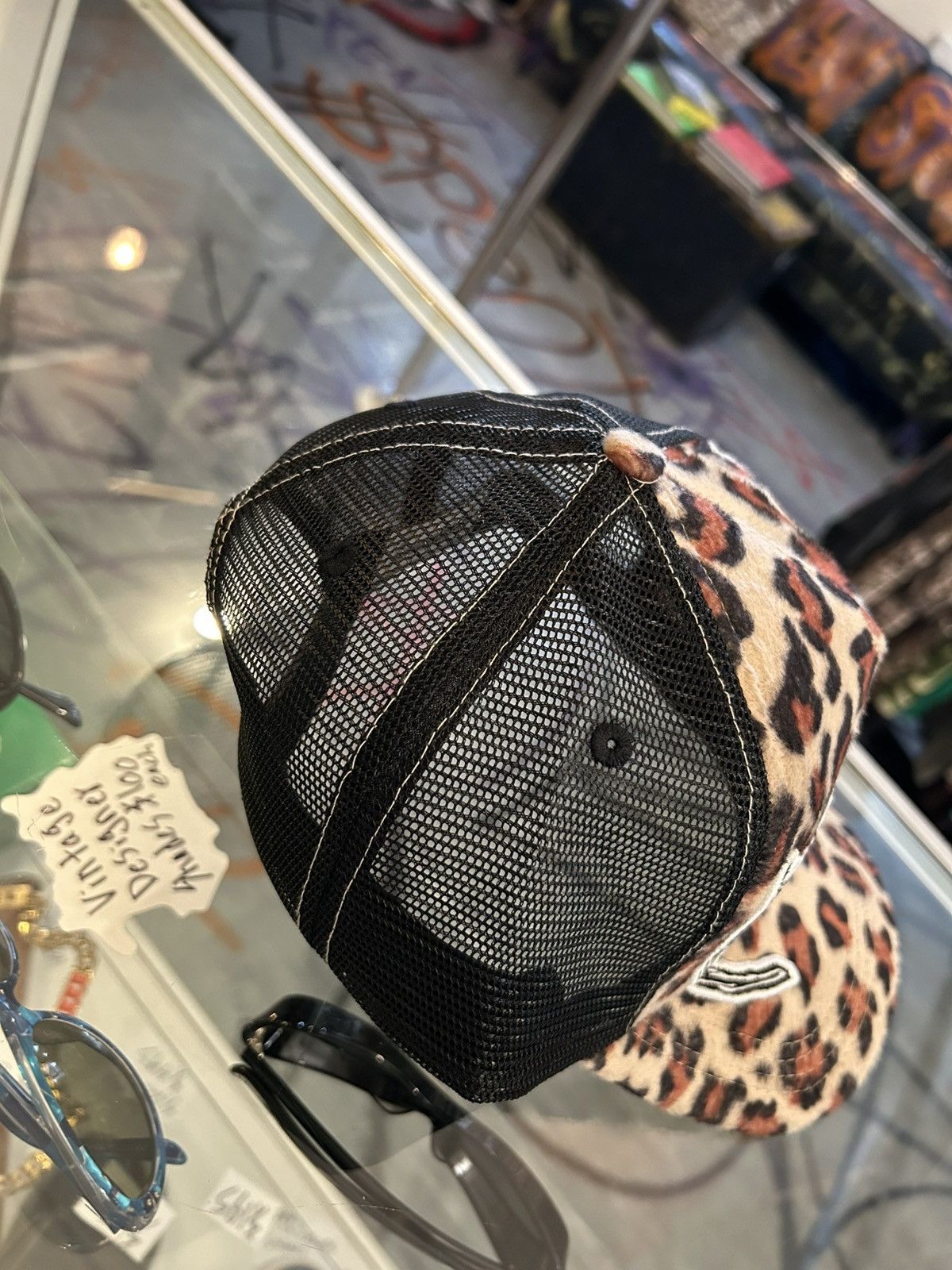 Other Fuzzy Leopard Print Trucker hat Size ONE SIZE - 4 Thumbnail