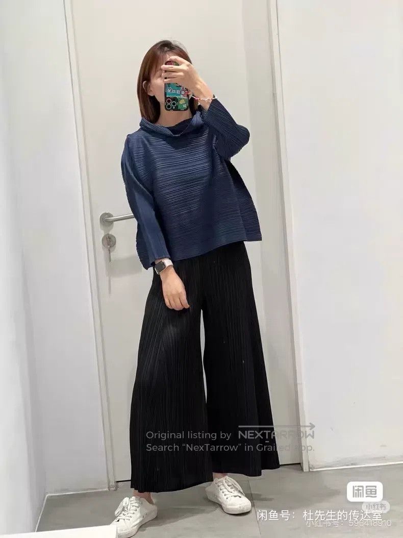 Issey Miyake Issey Miyake Deep Blue Spring Pile Collar Long Sleeve Size L / US 10 / IT 46 - 8 Thumbnail