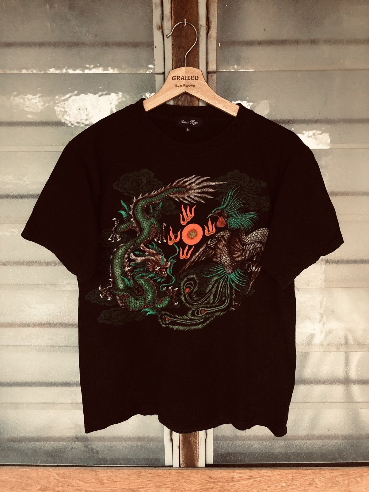 Vintage Vintage Japanese Dragon Fighter Shirt Tee Size US M / EU 48-50 / 2 - 4 Thumbnail