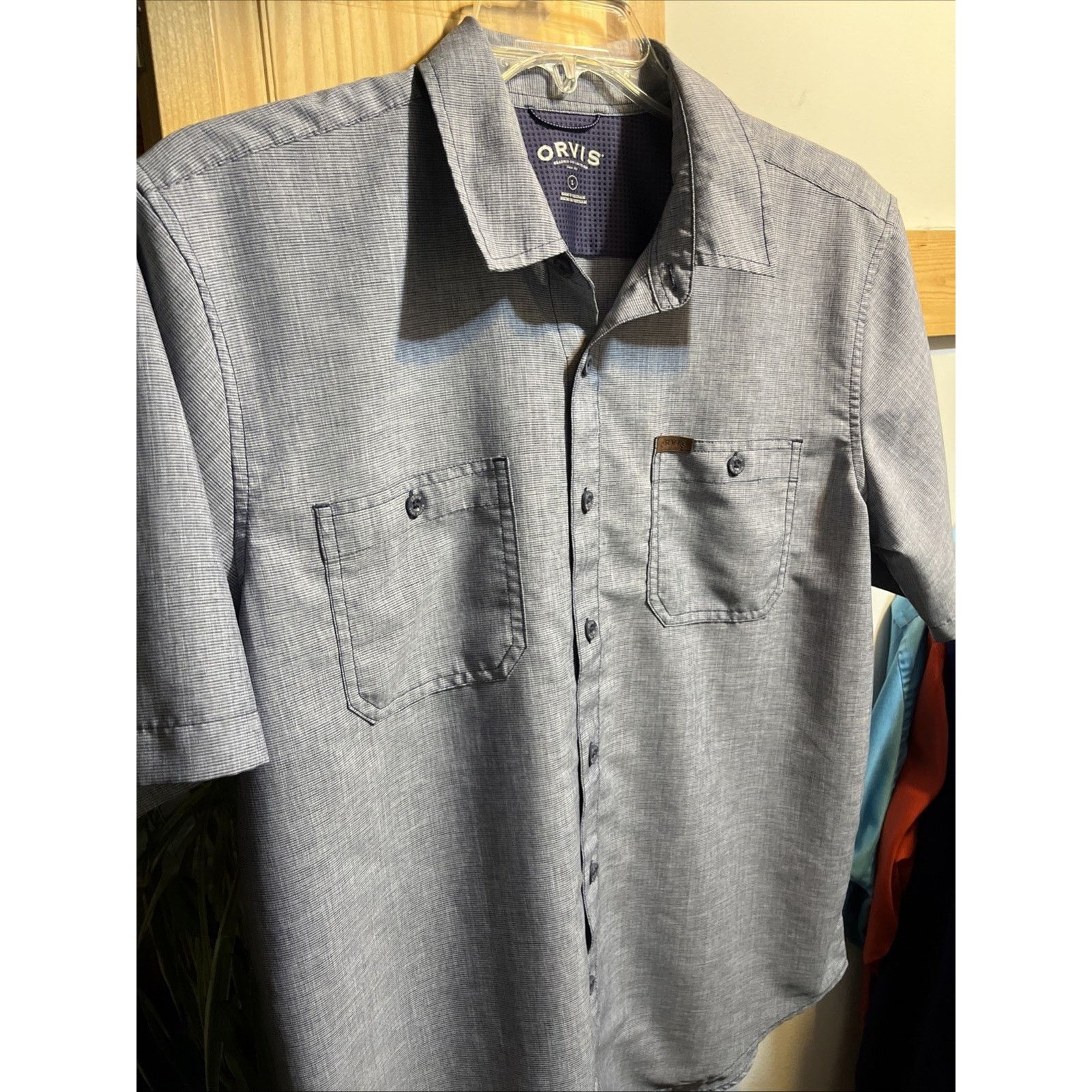 Orvis Orvis Button Up Tech Shirt Mens Large Blue Lightweight Poly Size US L / EU 52-54 / 3 - 6 Thumbnail