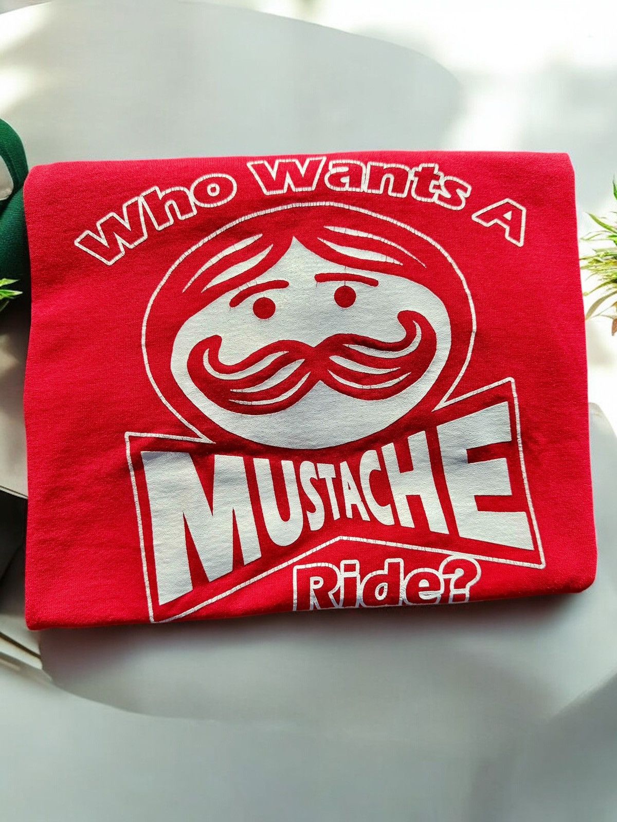 Rap Tees × Vintage Vintage 90’s Pringles Mustache Ride Funny Humor T-Shirt Size US M / EU 48-50 / 2 - 1 Thumbnail