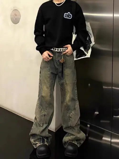 Japanese Brand Midori x Katou Light Blue High Street Vintage Loose Jeans Size US 30 / EU 46 - 1 Thumbnail
