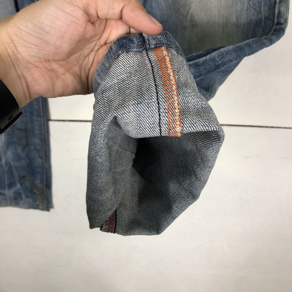 Japanese Brand 🔥90’s Vintage Edwin Denim Jeans Cowboys Design Size US 30 / EU 46 - 11 Thumbnail