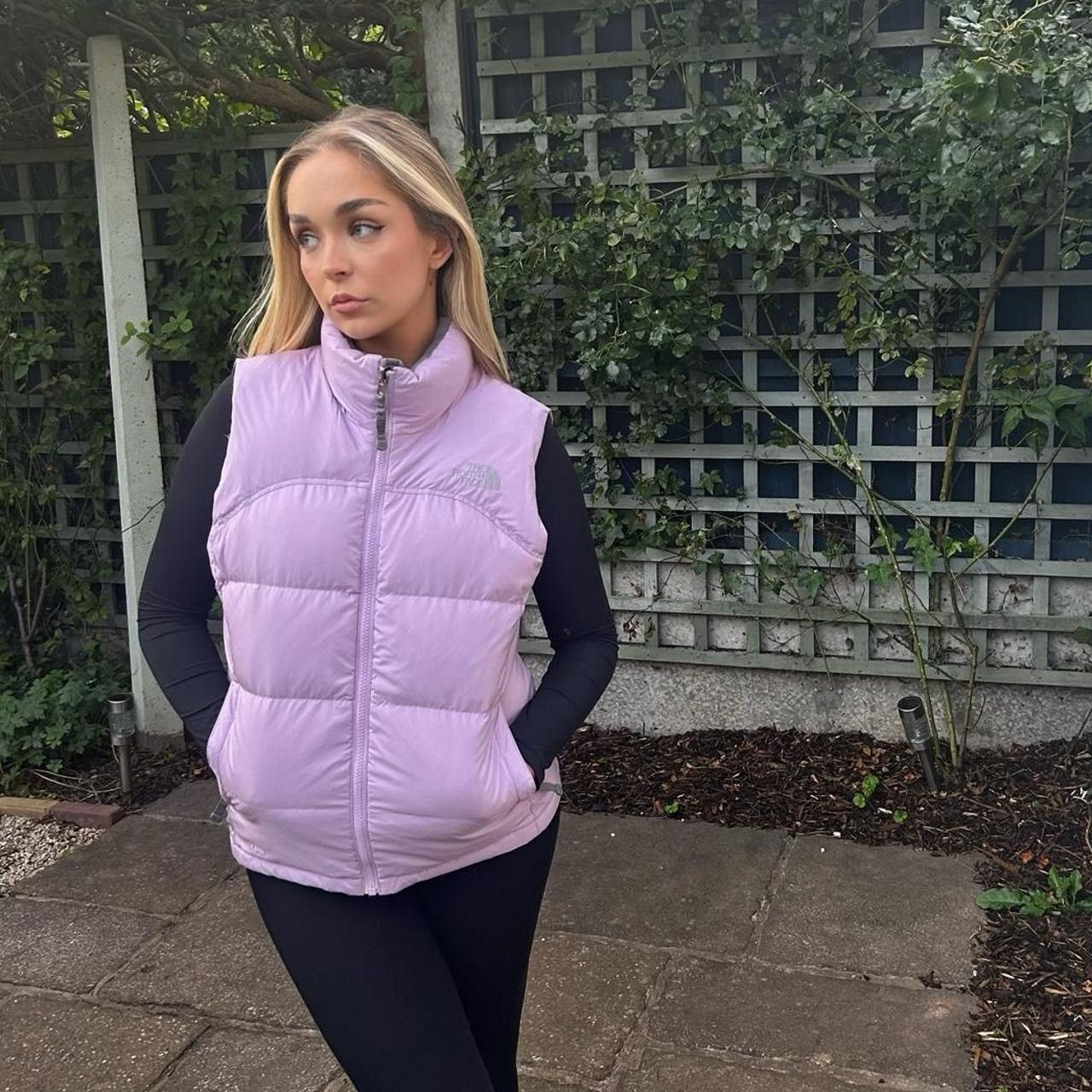 image of The North Face Lilac North Face Puffer Gilet 700 Down Vest, Women's (Size Small)