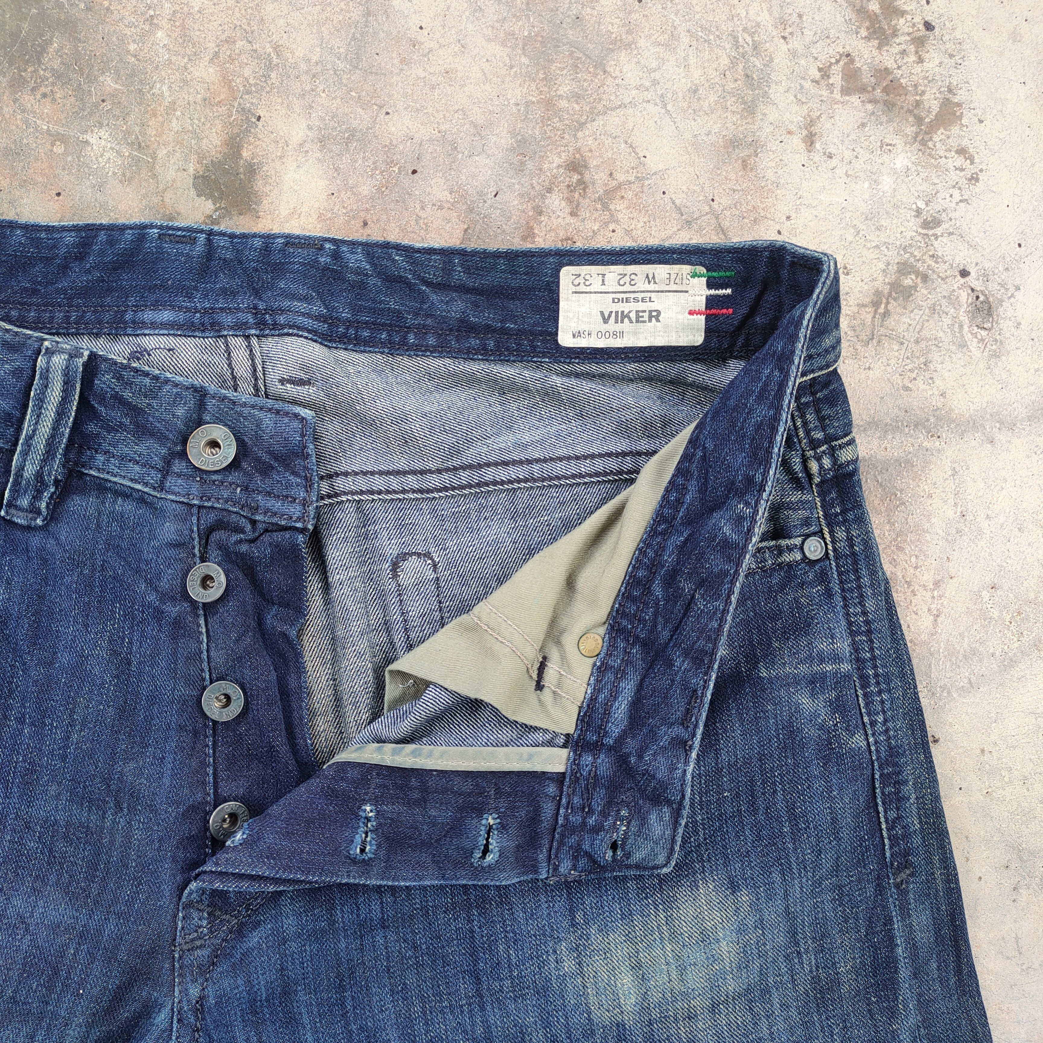 Diesel W34×34 VINTAGE DIESEL FADED RIPPED JEANS DENIM PANTS Size US 34 / EU 50 - 8 Thumbnail