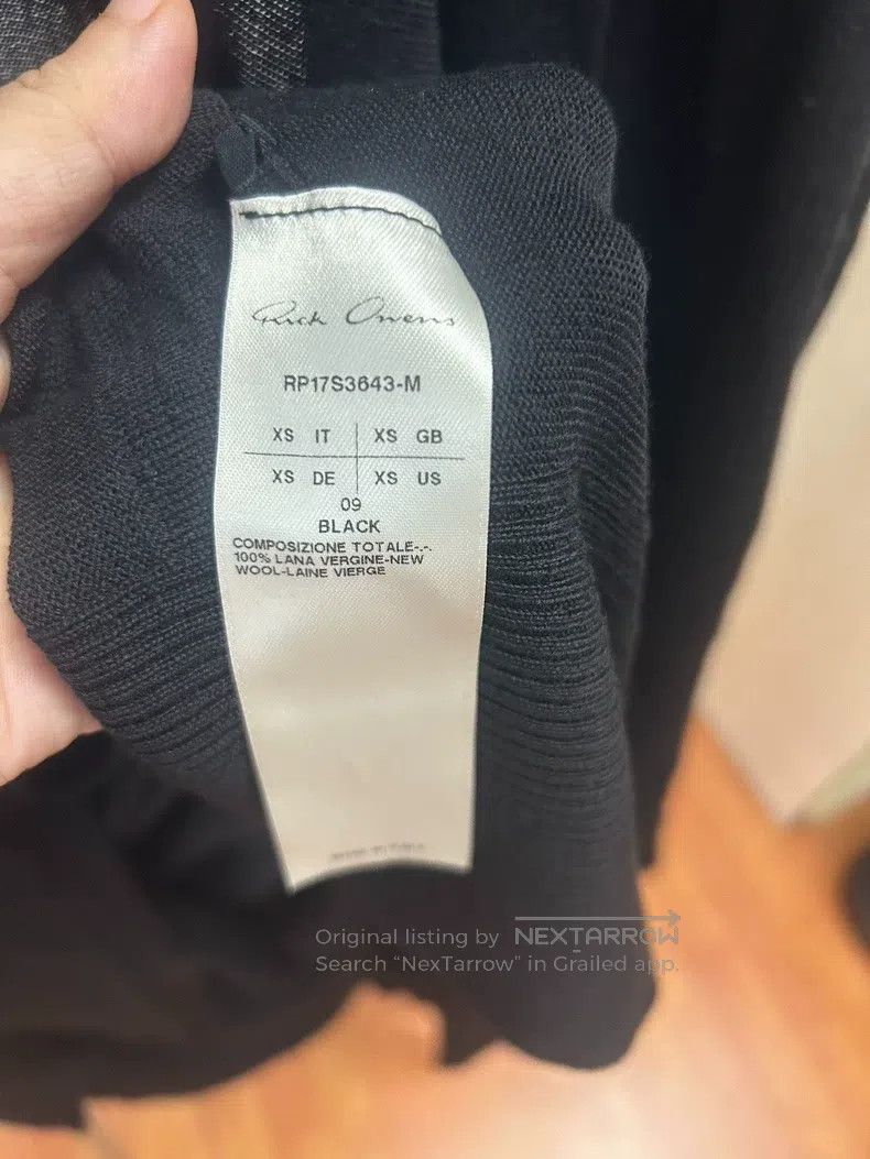Rick Owens RICK OWENS Long sleeve asymmetrical cardigan wool lightwei Size XS / US 0-2 / IT 36-38 - 6 Thumbnail