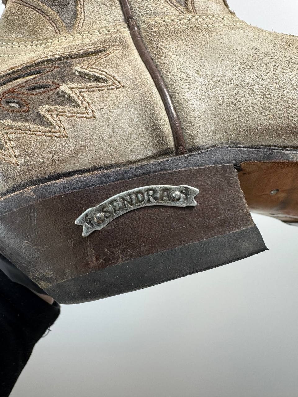 Sendra Sendra Western Cowboy Boots Suede Womens Size 6.5 EU 37 Size US 6.5 / IT 36.5 - 4 Thumbnail