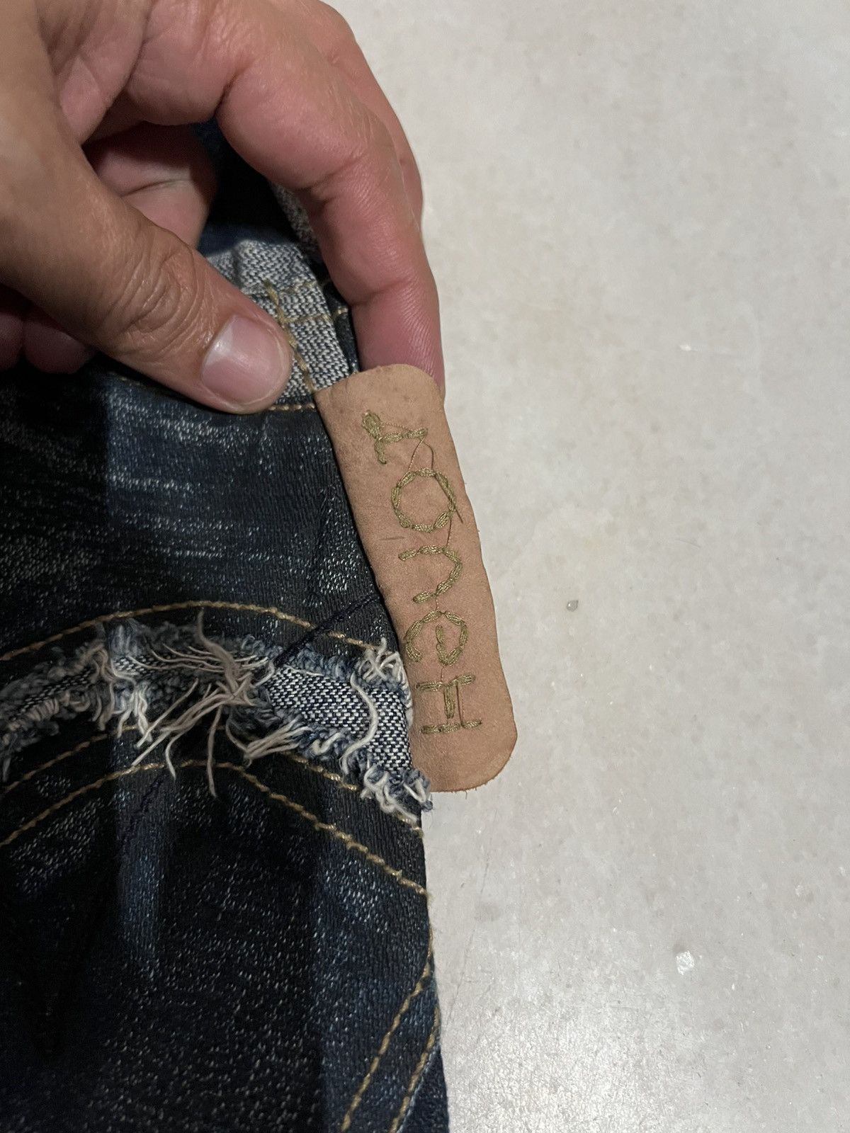 If Six Was Nine × Japanese Brand × Le Grande Bleu (L.G.B.) 🌈Flare 90’s style Tough Jean Smitth Distress Jean Size US 30 / EU 46 - 12 Thumbnail