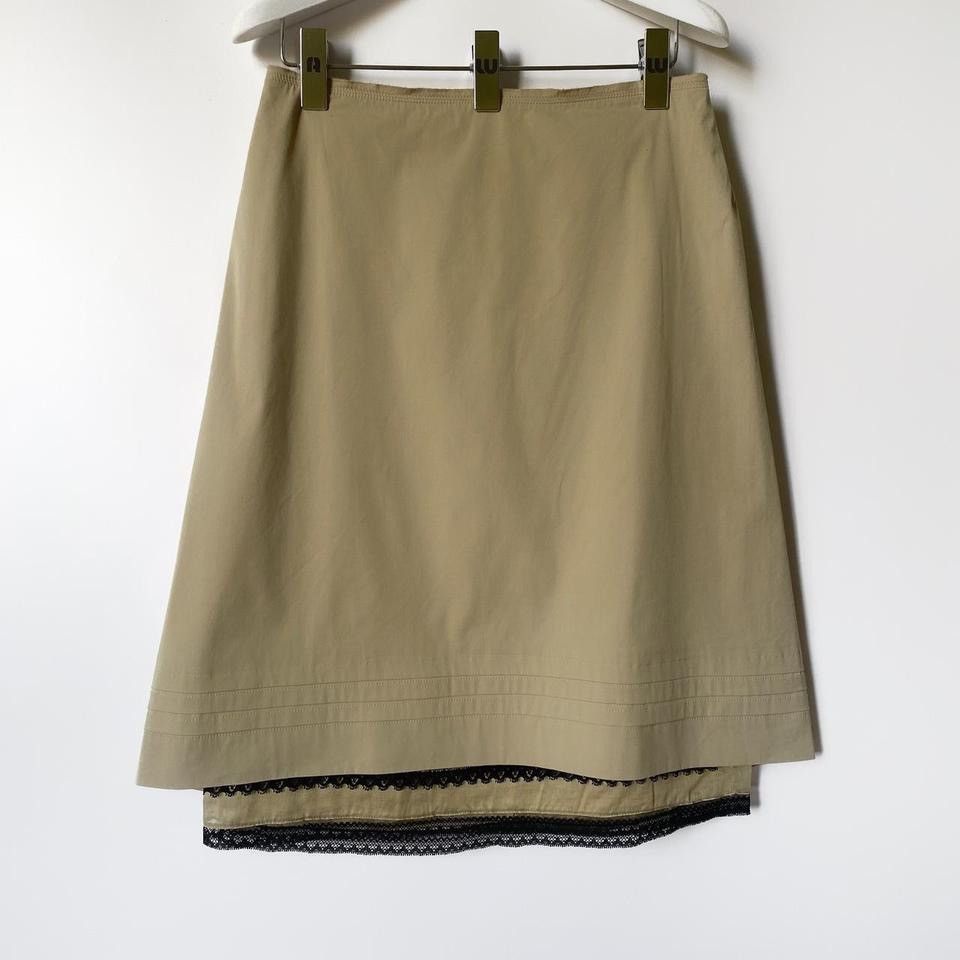 Prada × Vintage prada midi skirt from 2007 line Size 23" - 1 Thumbnail
