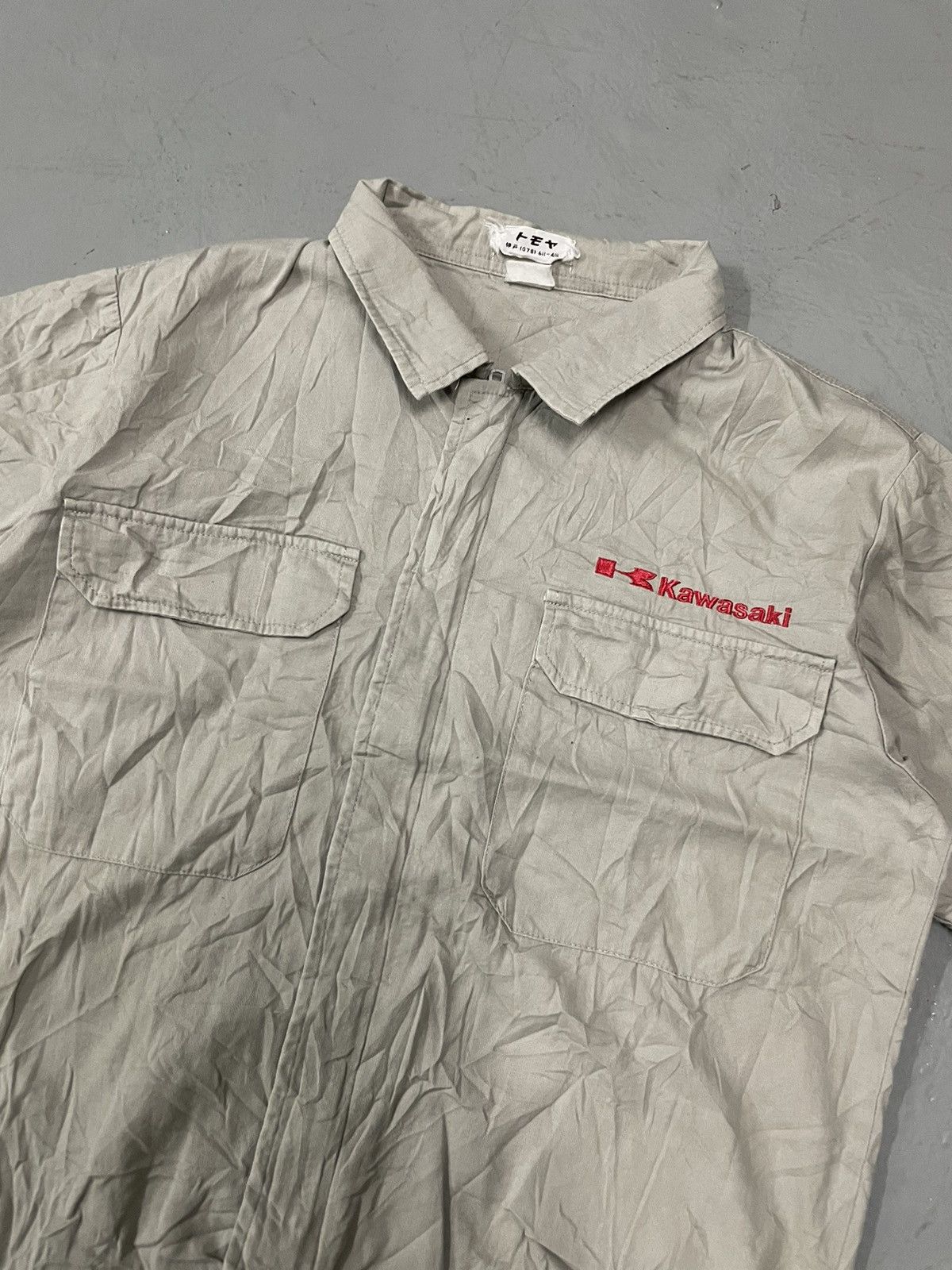 Japanese Brand Vintage kawasaki Racing Short sleeve jacket Size US M / EU 48-50 / 2 - 2 Thumbnail