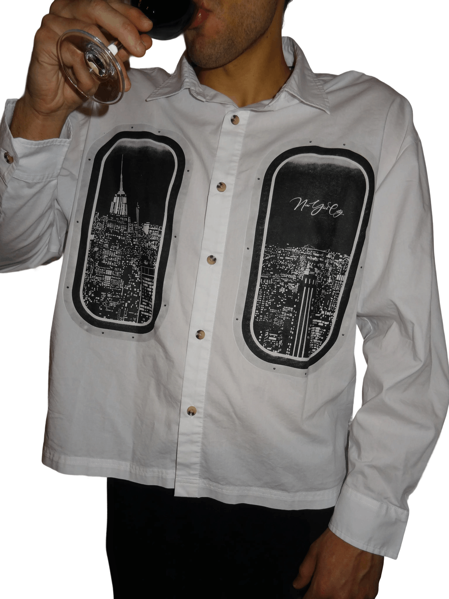 Other Saints Studio NYC Graphic Shirt – Cropped/Remake Size US L / EU 52-54 / 3 - 5 Thumbnail