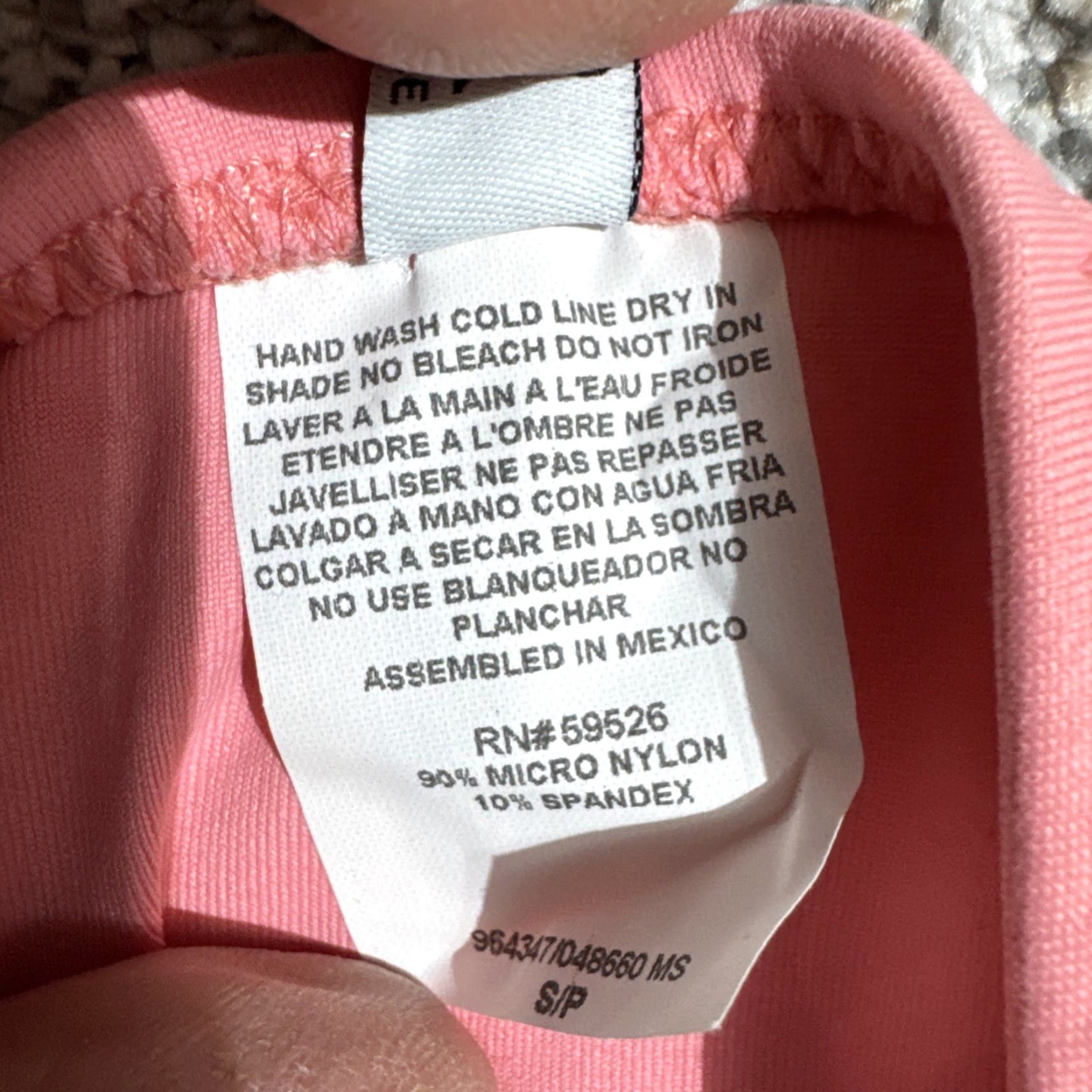 Vintage Becca Bikini Bottoms Womens Size S Chic Minimalist Retro Swimwear Y2K Style Pink Nylon Spandex Beach Women Bottoms Size 28" / US 6 / IT 42 - 8 Thumbnail