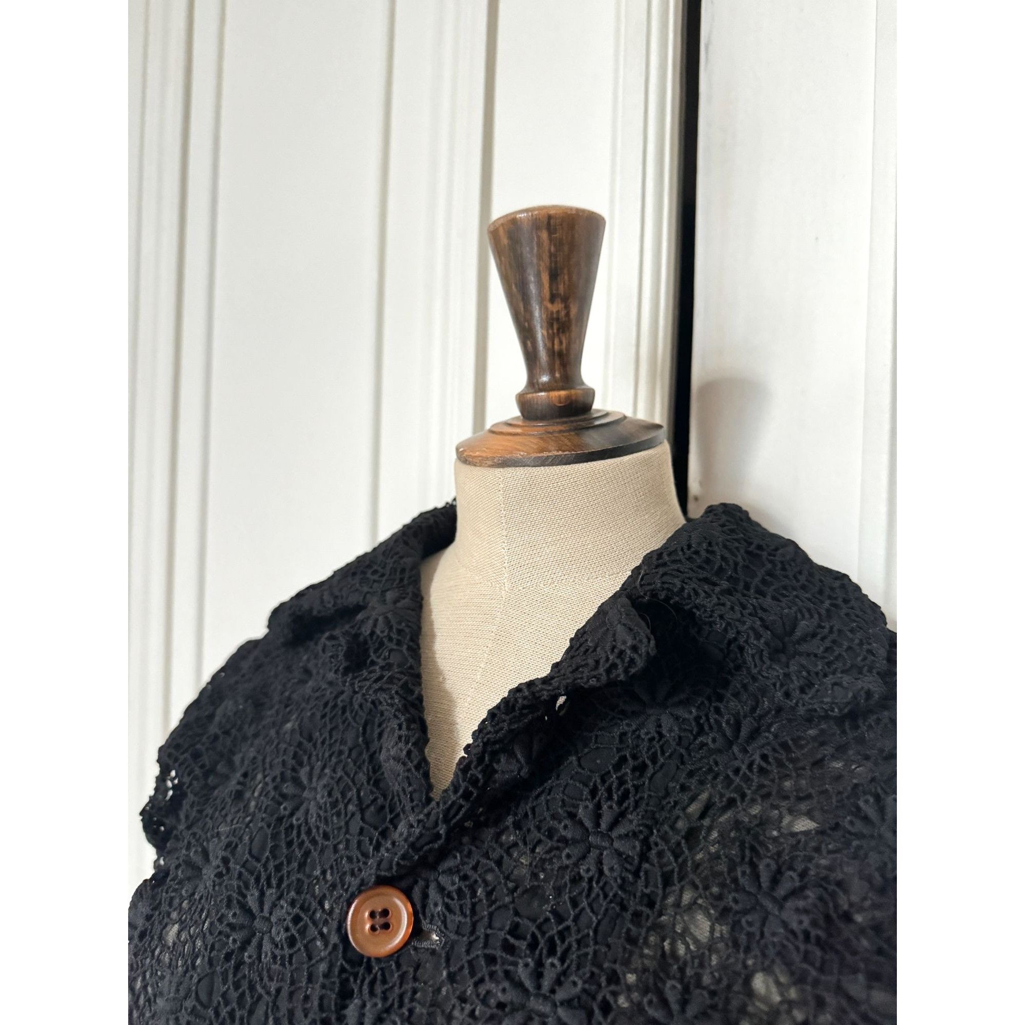 Comme des Garcons Comme des Garçons Autumn/Winter 2005 – Black Two-Way Lace Ja Size M / US 6-8 / IT 42-44 - 5 Thumbnail