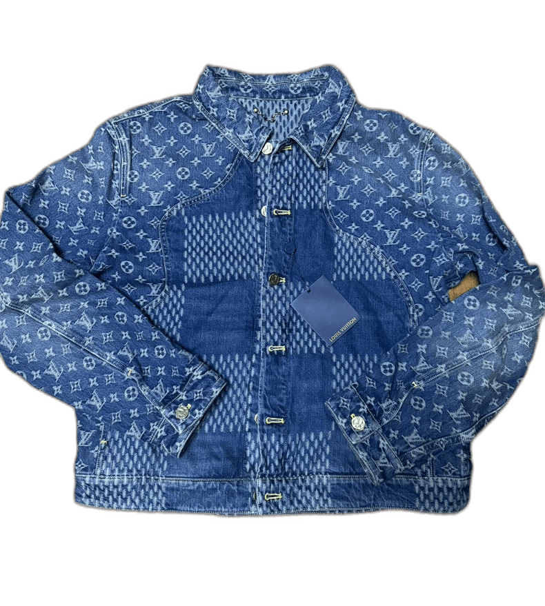 Louis Vuitton Louis Vuitton x Nigo Denim Jacket Size 52 Size US XL / EU 56 / 4 - 1 Thumbnail