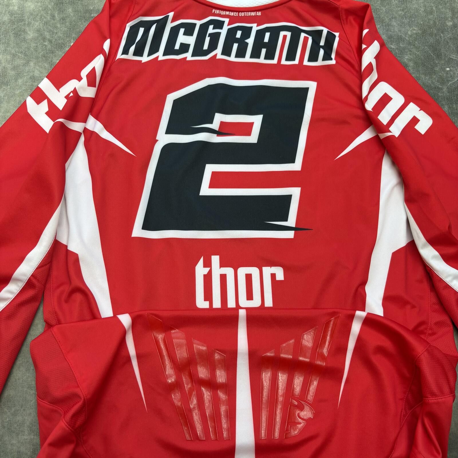 Vintage Vintage Y2K Rare Jeremy McGrath Thor Motocross Sports Jersey Size US M / EU 48-50 / 2 - 6 Thumbnail