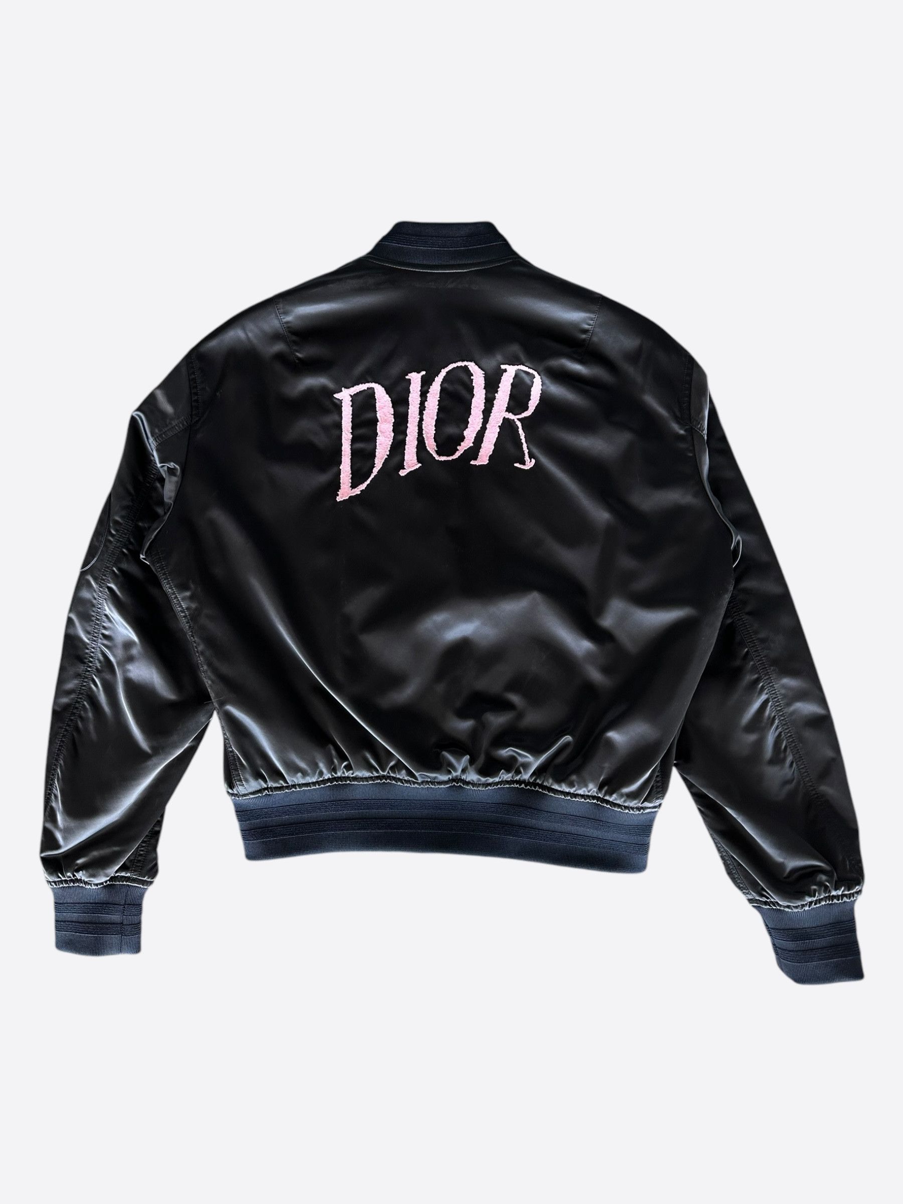 Dior Dior Alex Fonton Black & Pink Logo Bomber Jacket Size US S / EU 44-46 / 1 - 2 Thumbnail