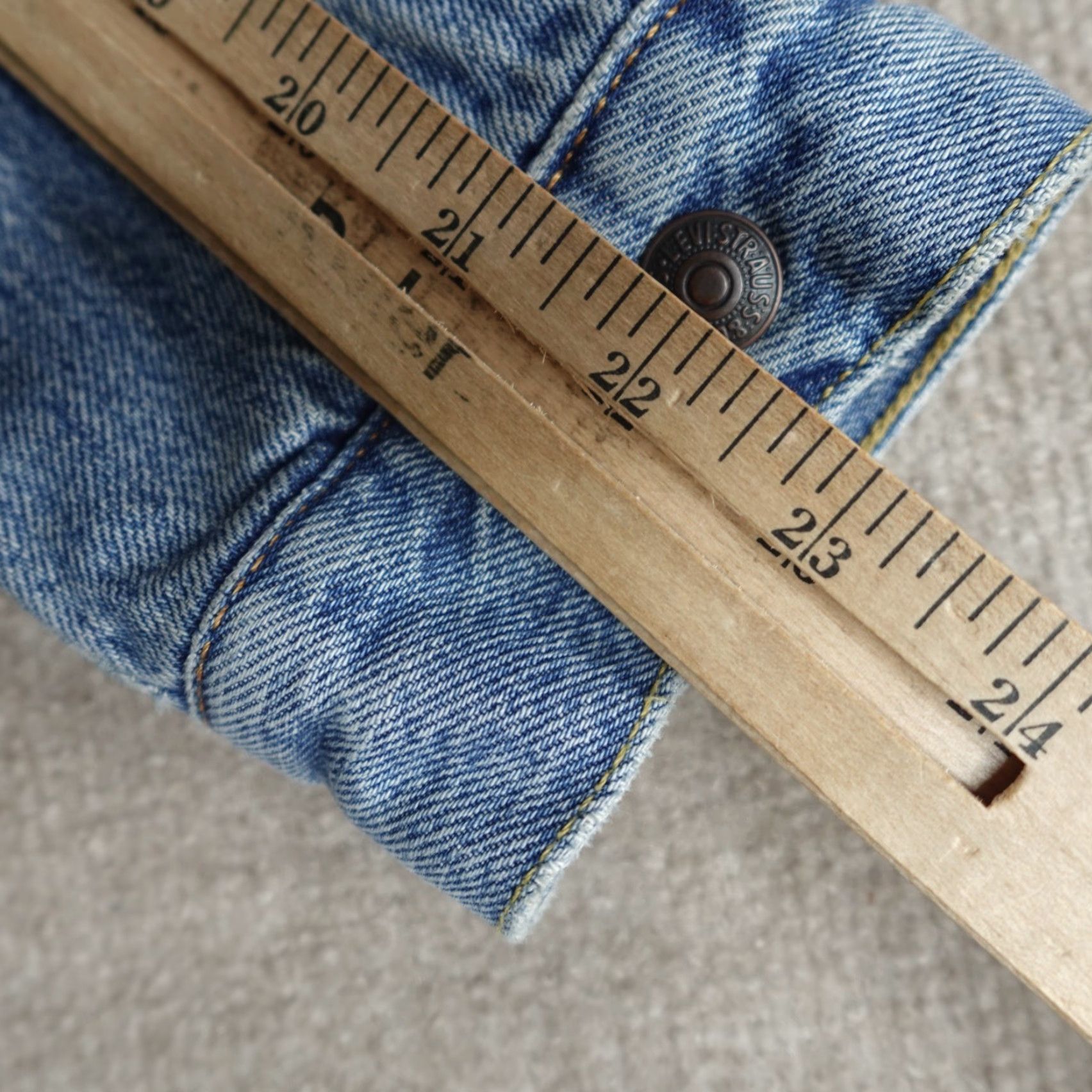 Levi's Levi's Jacket Small Blue Denim Trucker Sherpa Lined Snap Front Men Regular Size S Biker Style Size US S / EU 44-46 / 1 - 8 Thumbnail