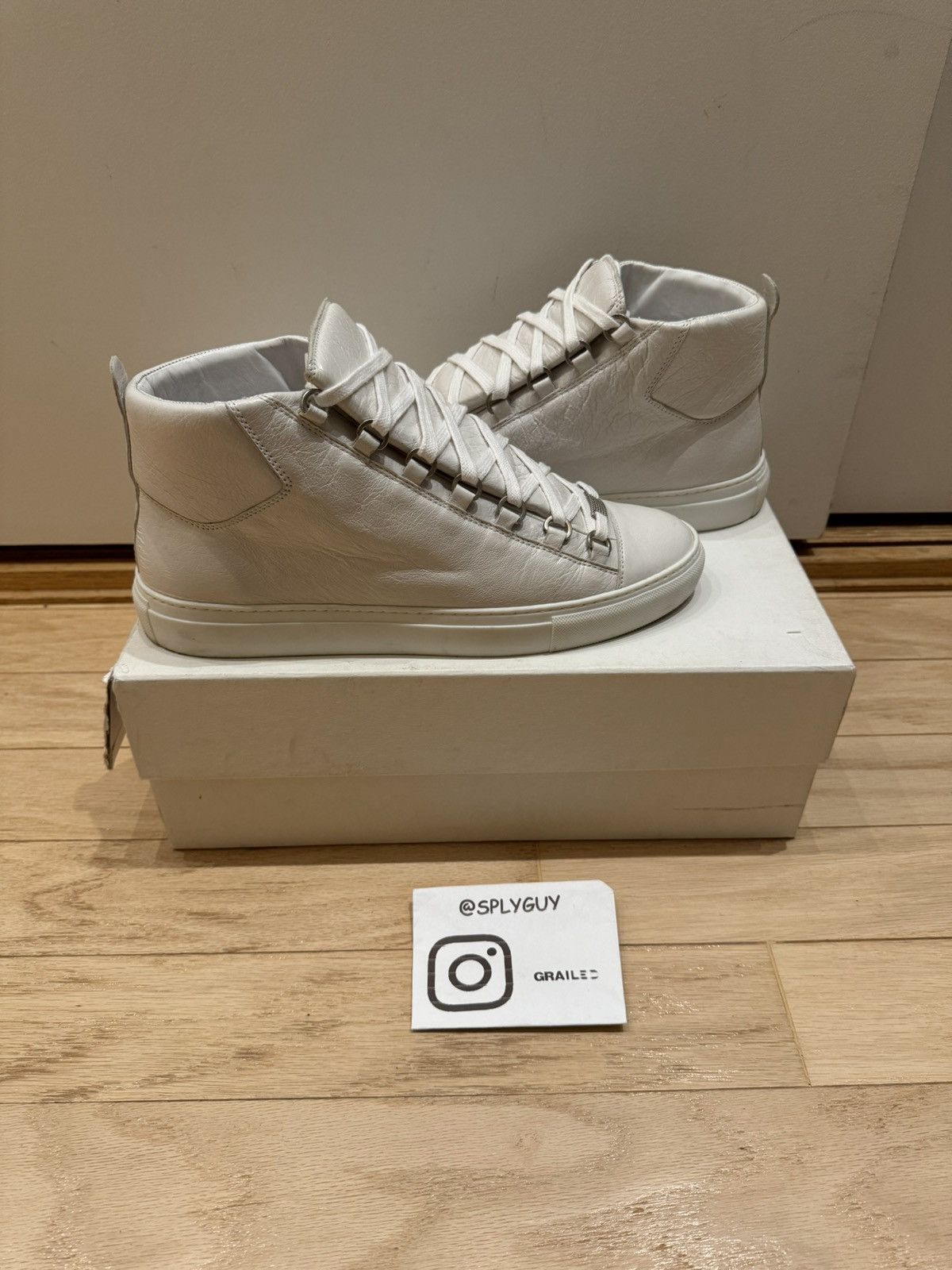 Balenciaga Balenciaga Arena High White sz 42 | Grailed