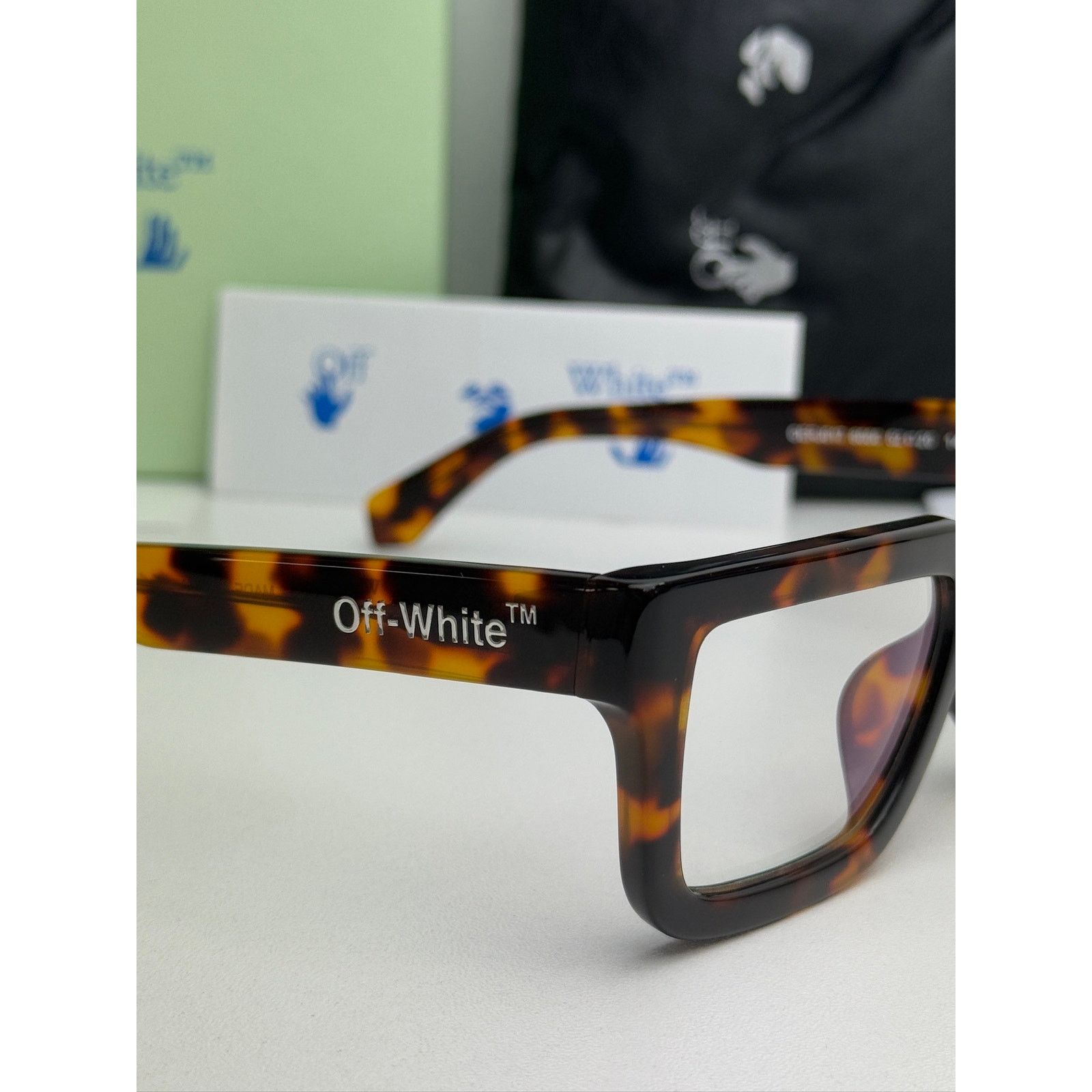 Off-White NEW Off White Style 12 Brown Bluelight Eyeglasses Frames Size ONE SIZE - 5 Thumbnail