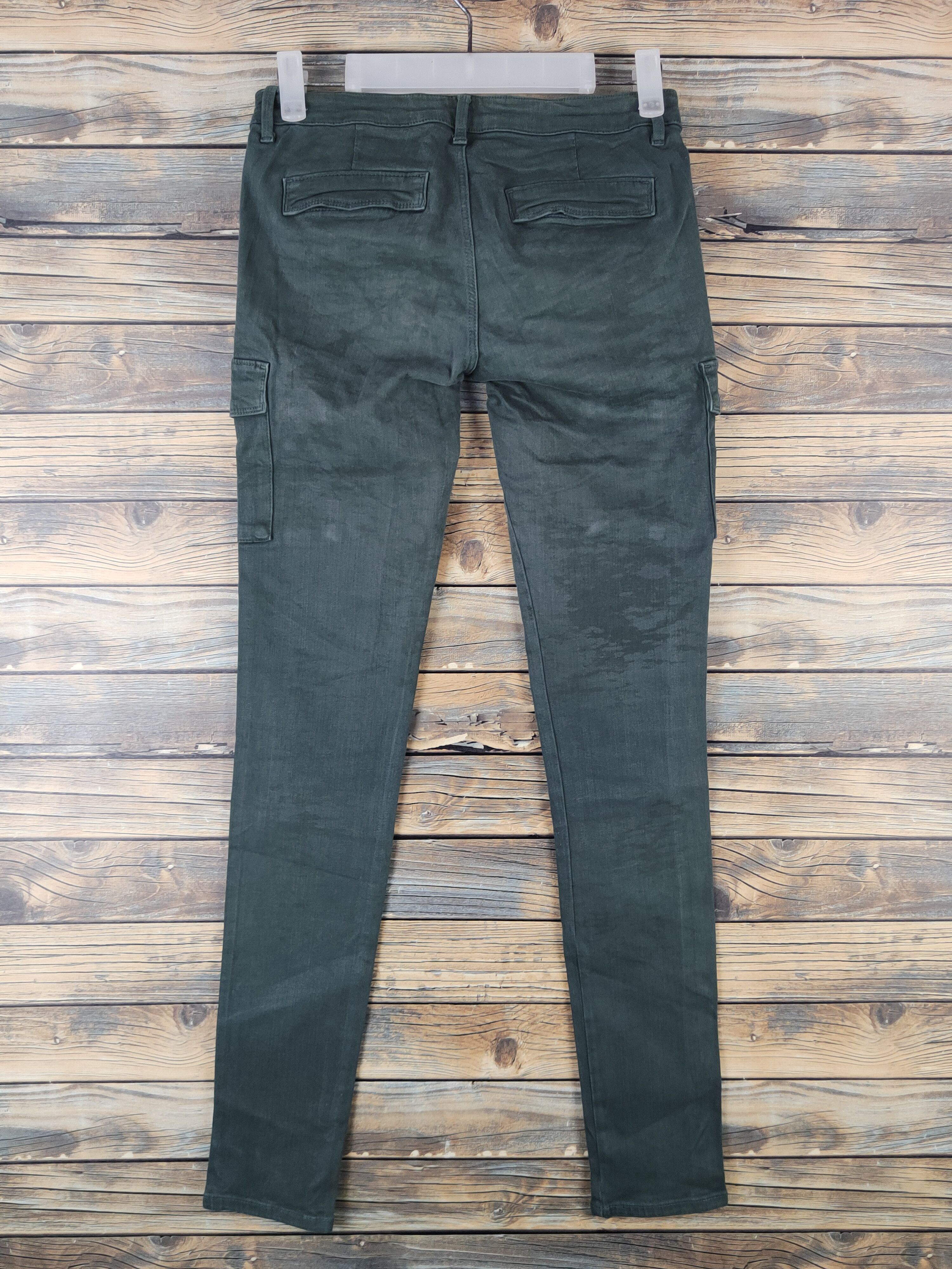 Japanese Brand DL Uniqlo Dark Green Multipocket Cargo Pants #2612 Size 25" / US 0 / IT 36 - 7 Thumbnail