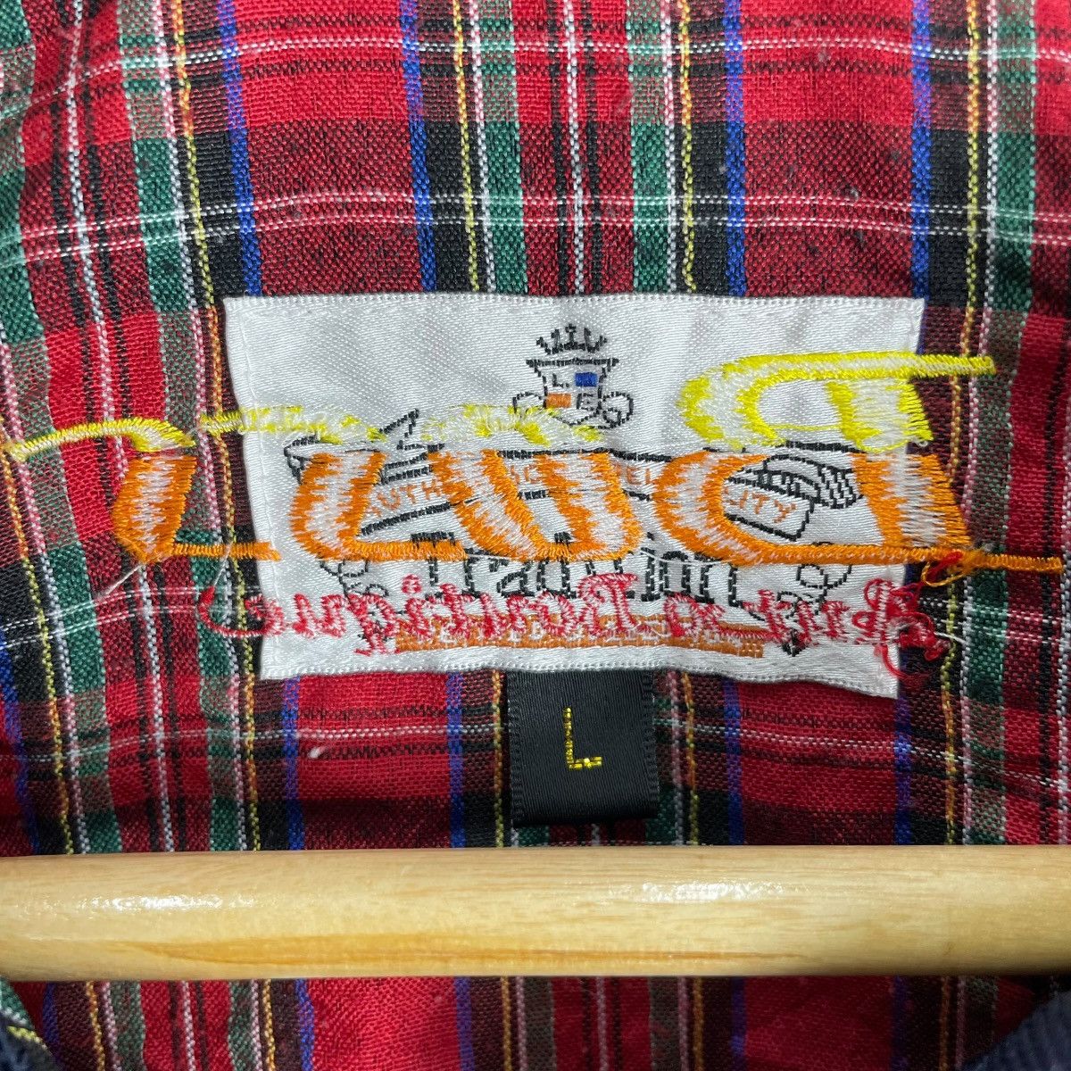 Vintage Vintage 90s BOSS Tartan Zipper Jacket Size US L / EU 52-54 / 3 - 10 Thumbnail