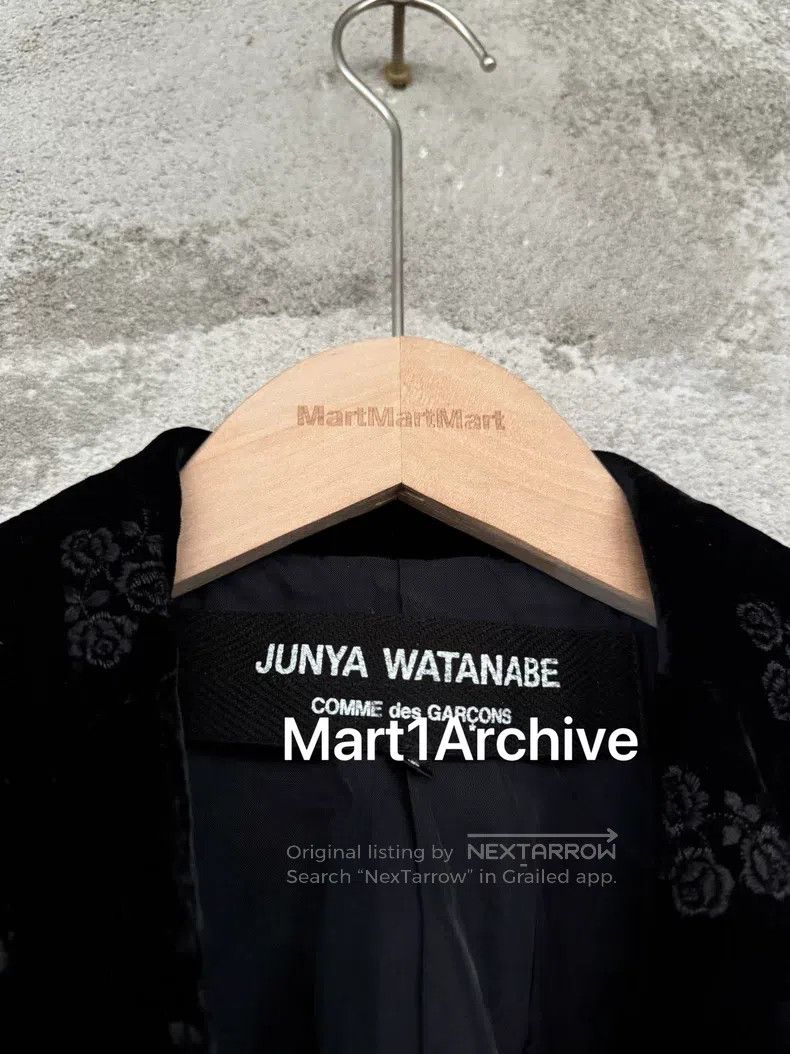 Junya Watanabe Junya Watanabe Black Velvet Flower Blazer Size US S / EU 44-46 / 1 - 4 Thumbnail