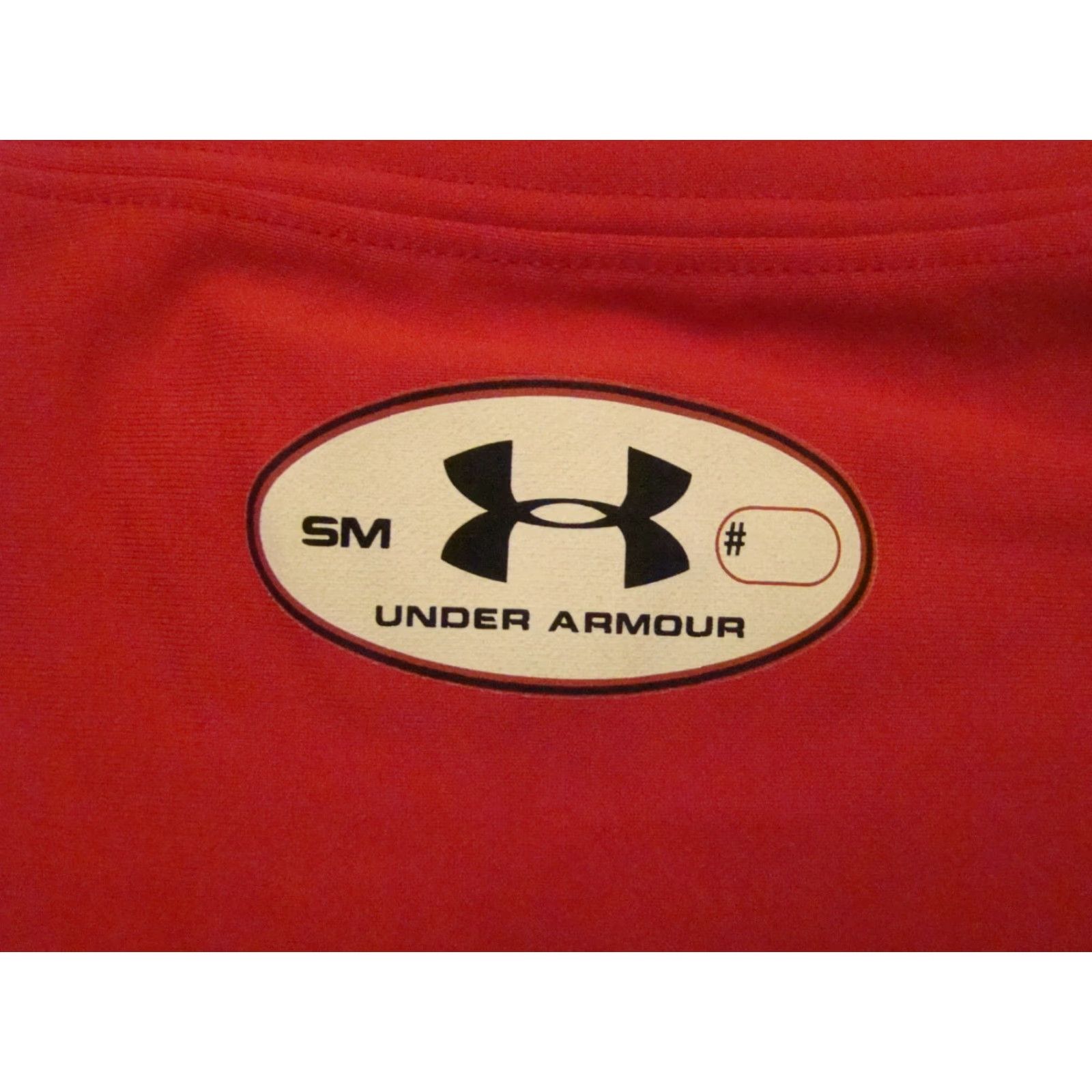 Under Armour Under Armour Mens Small Red Heat Gear 1/4 Zip Long Sleeve Running Pullover Top Size US S / EU 44-46 / 1 - 6 Thumbnail