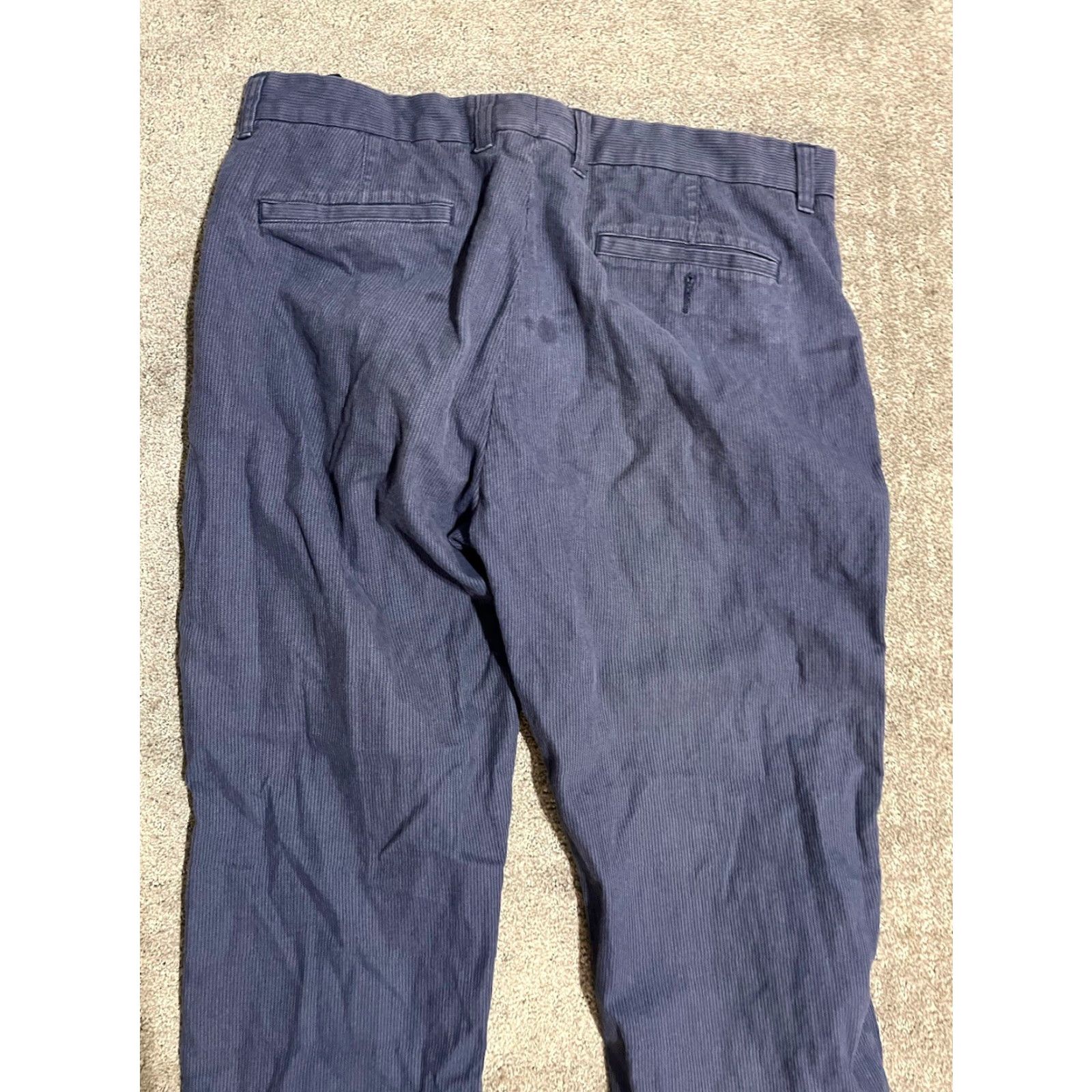 Vince Vince Mens Chino Pants Slacks Stretch Cotton Flat Front Blue 36 Pants Mens Size US 36 / EU 52 - 4 Thumbnail