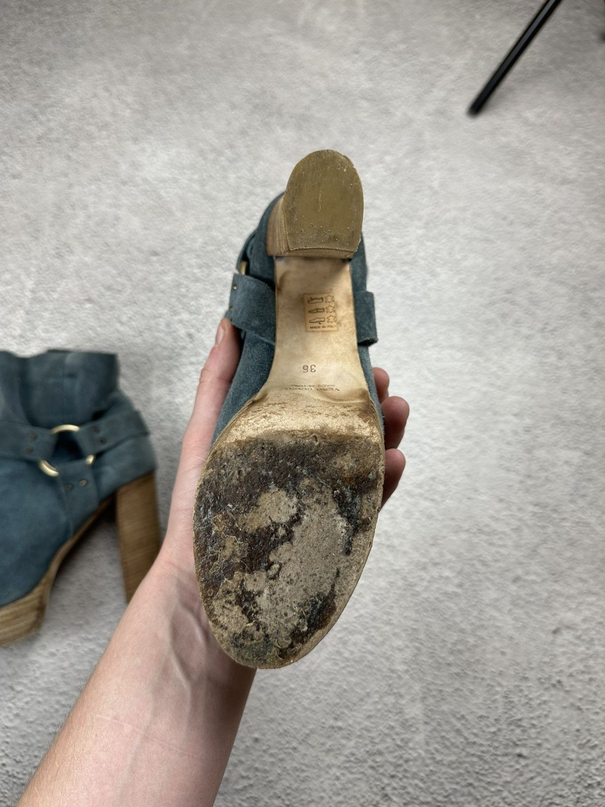 Other VTG A.S. 98 Style Boots Heels Suede Platform Hype Old Money Size US 6 / IT 36 - 11 Thumbnail